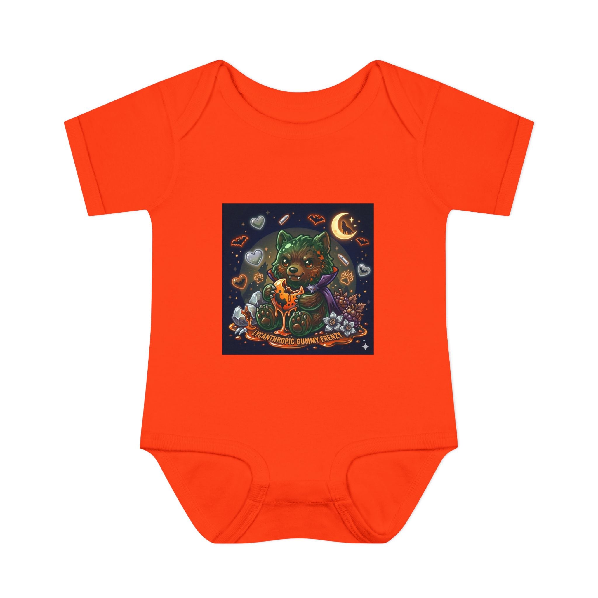 Baby Bodysuit — Cute Halloween Werewolf Gooey Bear