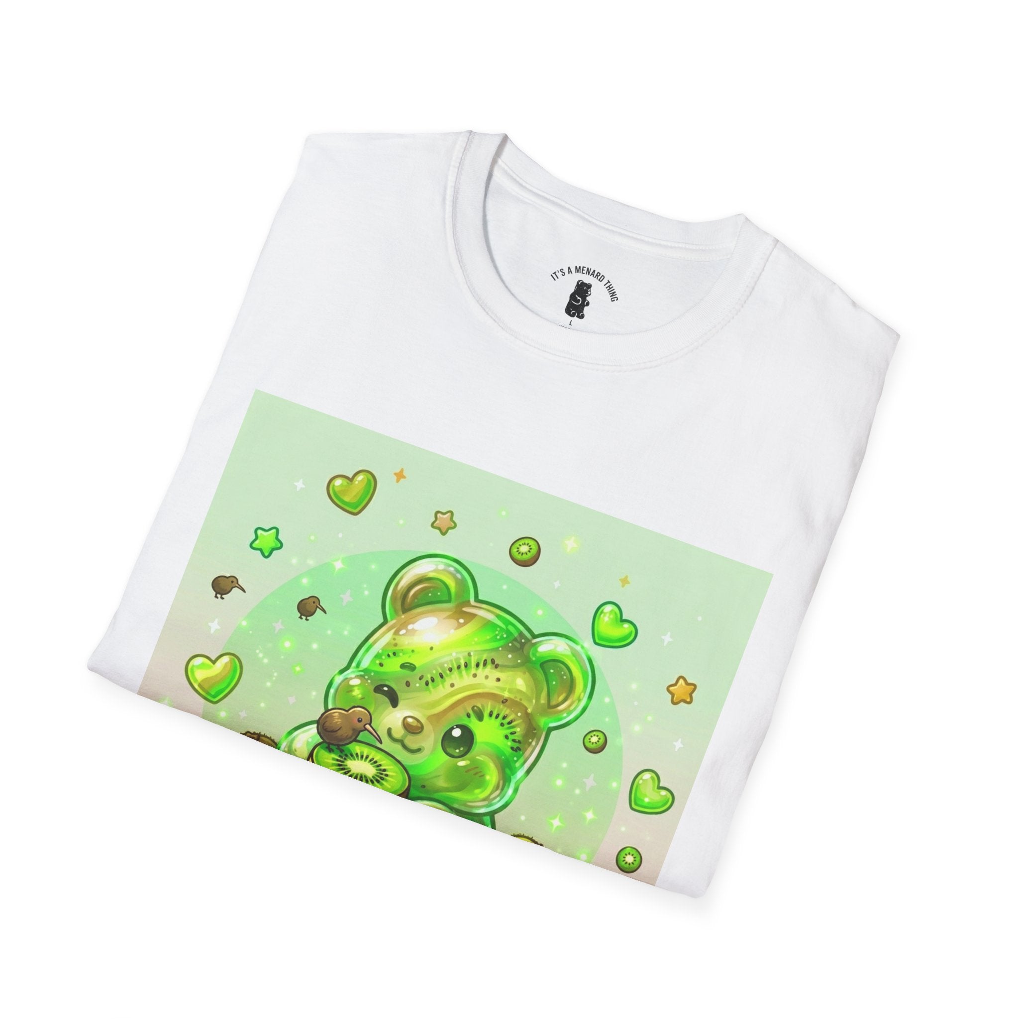 Kiwi Green Gooey Gummy Bear T-Shirt — Cute Graphic Tee