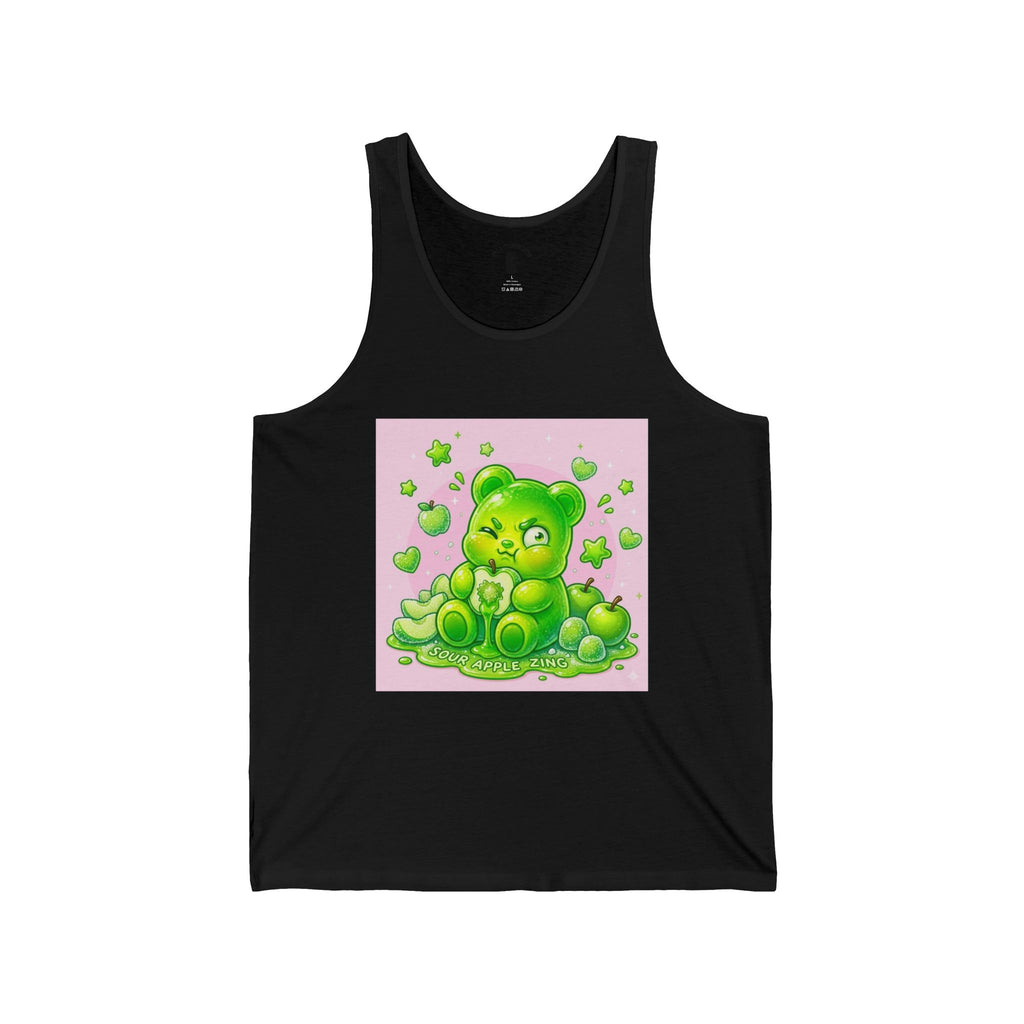 Sour Green Apple Gooey Gummy Bear Friend — Kawaii Graphic Tank top