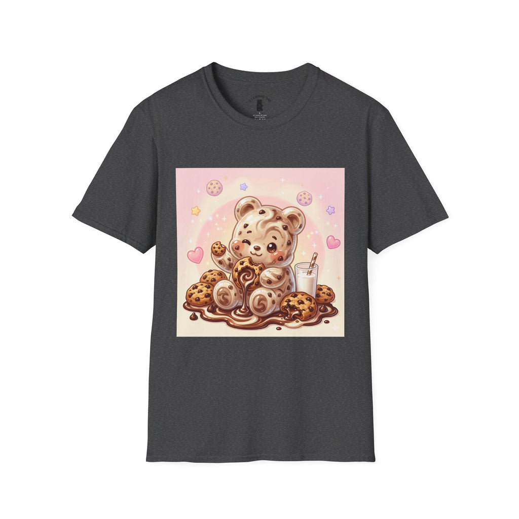Cookies and Milk, Fudge Gooey Gummy Bear — Kawaii Graphic T-Shirt