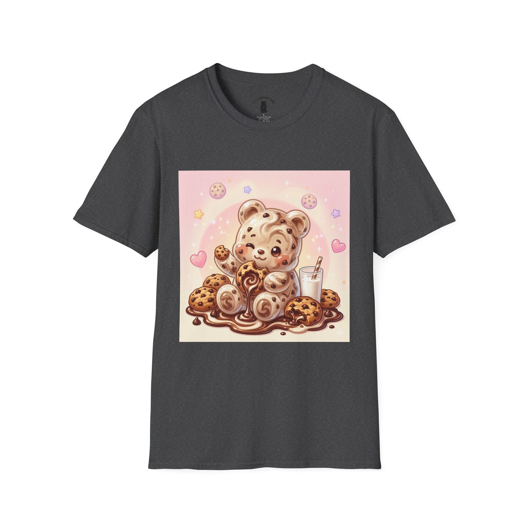 Cookies and Milk, Fudge Gooey Gummy Bear — Kawaii Graphic T-Shirt