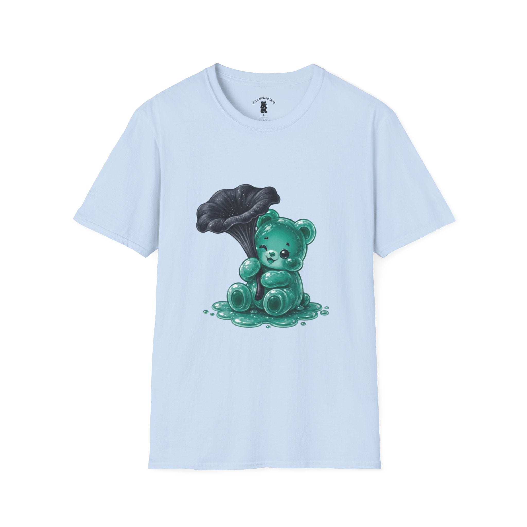 Black Trumpet Mushroom, Teal Special Oozy Bear Gummy Special- Graphic Shirt