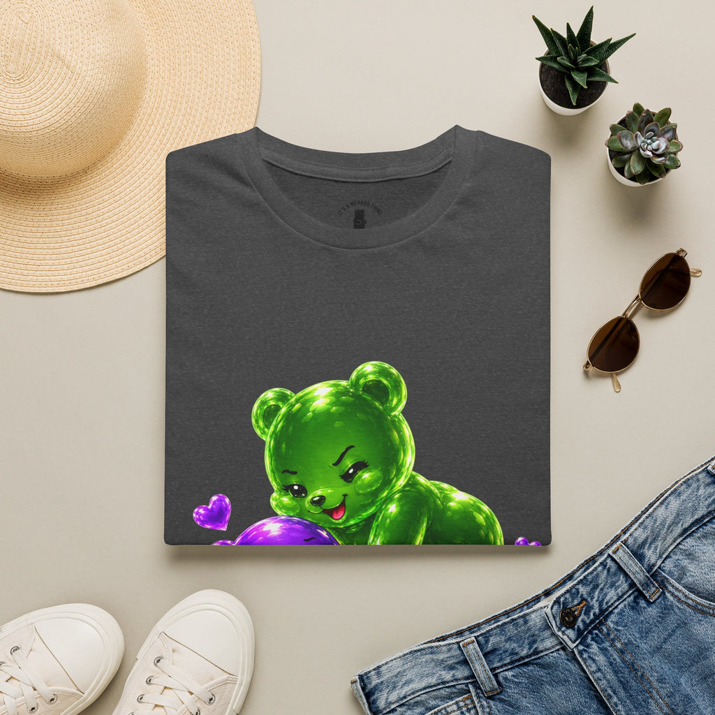 Wrestling Around, Special Neon Addition Oozy Bear Gummy Couple- Graphic Shirt (Adults Only)