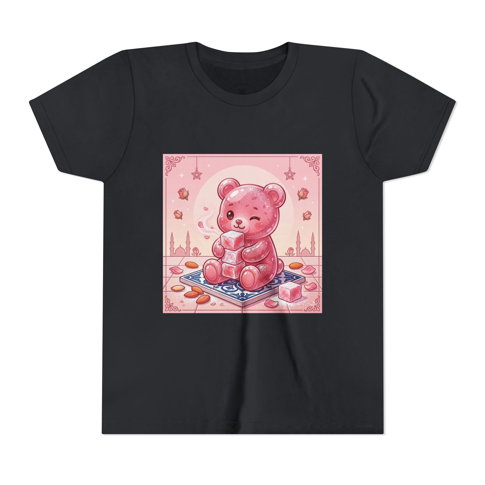 Turkish Delight Rose Water Gooey Gummy Bear- Illustration Youth T-Shirt