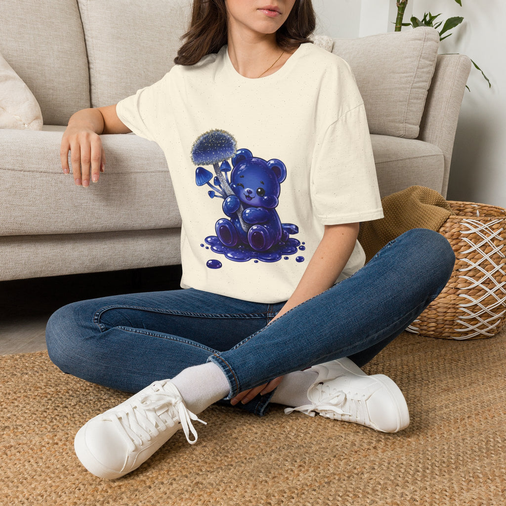 Special Small Blue Mushroom, Oozy Bears Gummy Friend- Graphic Shirt