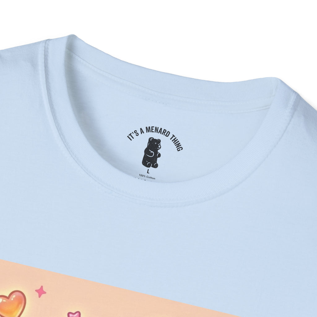 Cute Sunny Sunrise Sorbet Gooey Gummy Bear T-Shirt — Kawaii Graphic Tee