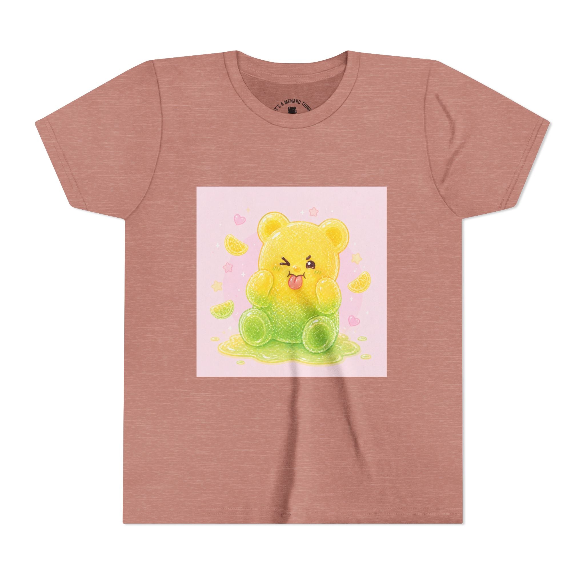 Cute Lemon & Lime Sour Gooey Gummy Bear Kids- Graphic Youth T-Shirt