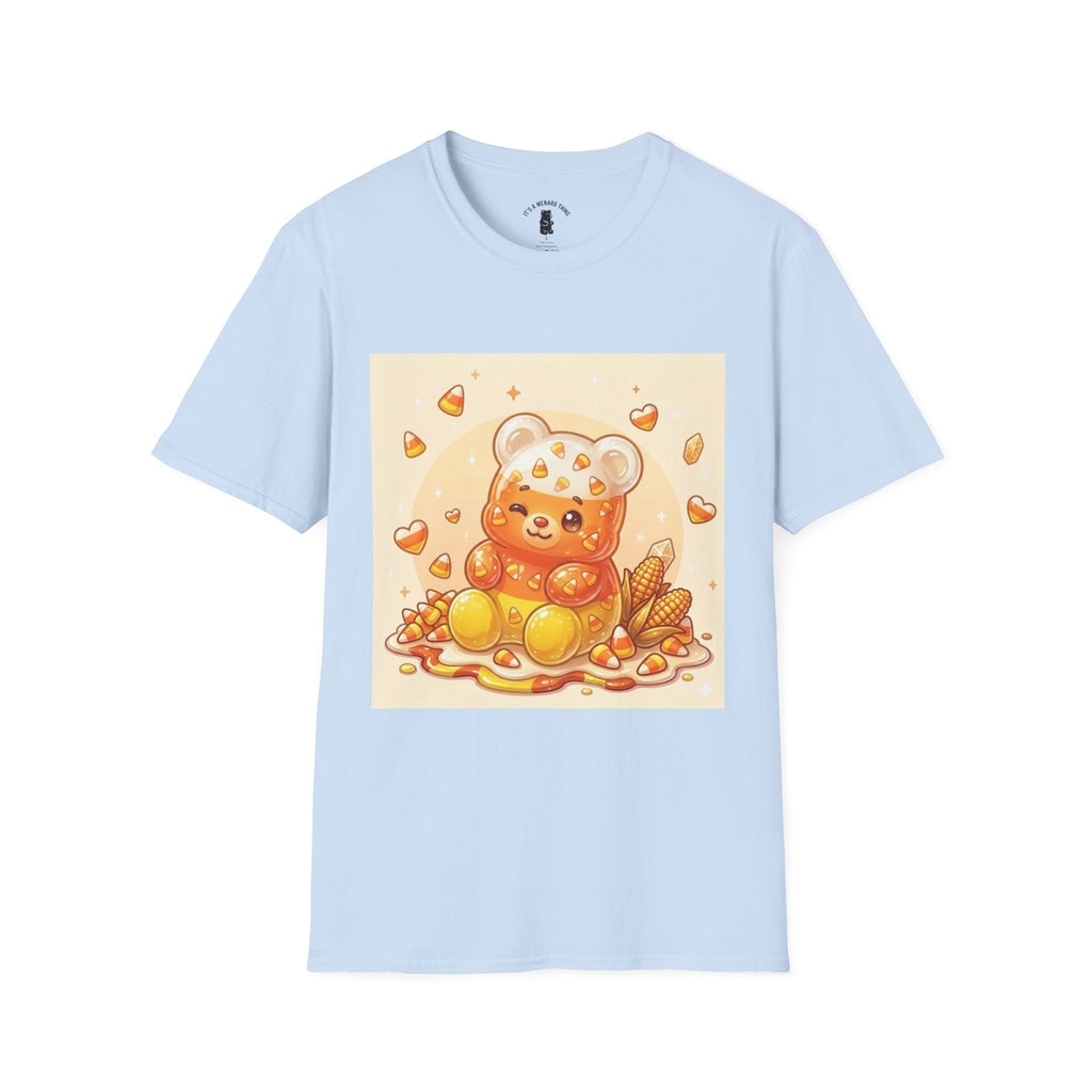 Cute Candy Corn Gooey Gummy Bear — Kawaii Graphic T-Shirt