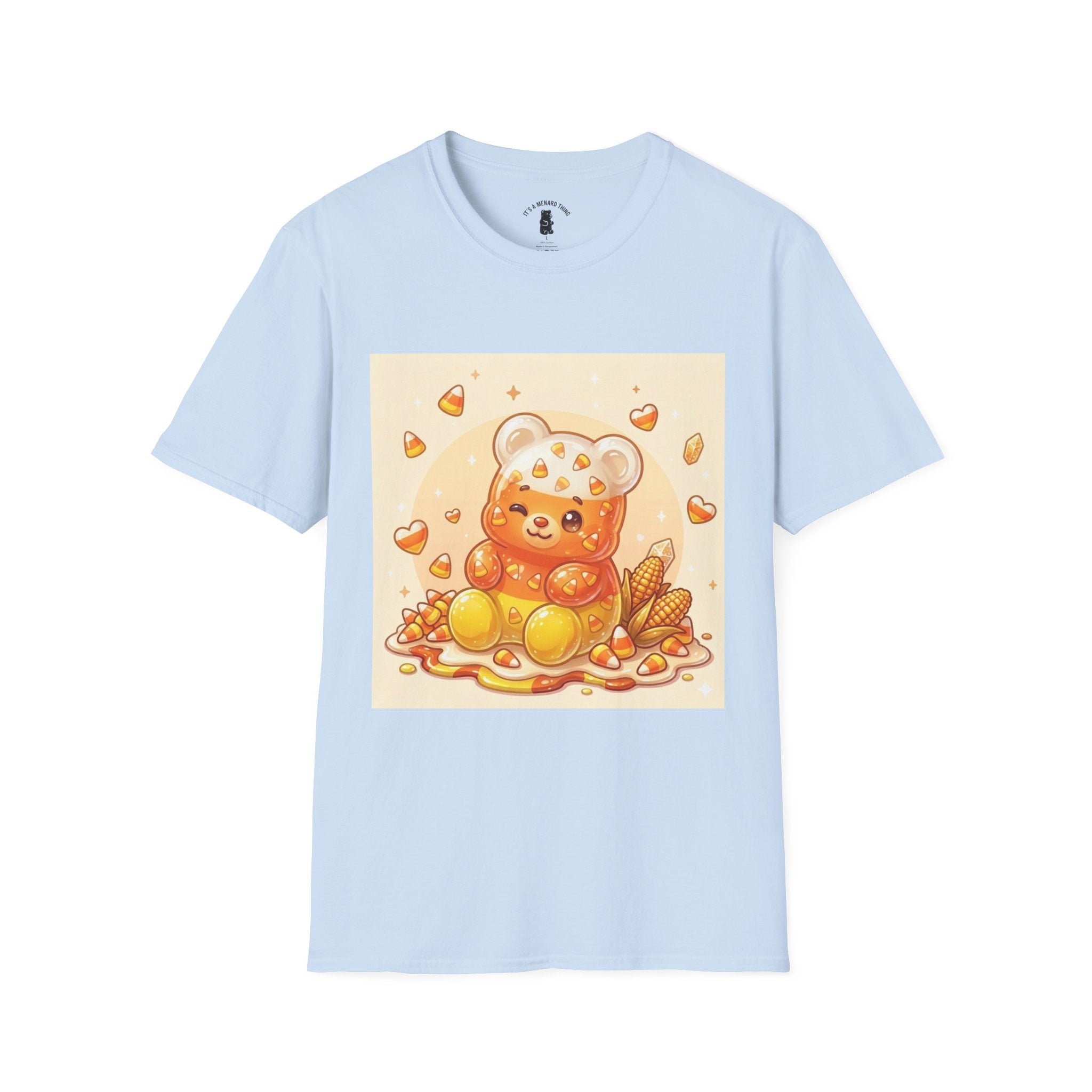 Cute Candy Corn Gooey Gummy Bear — Kawaii Graphic T-Shirt