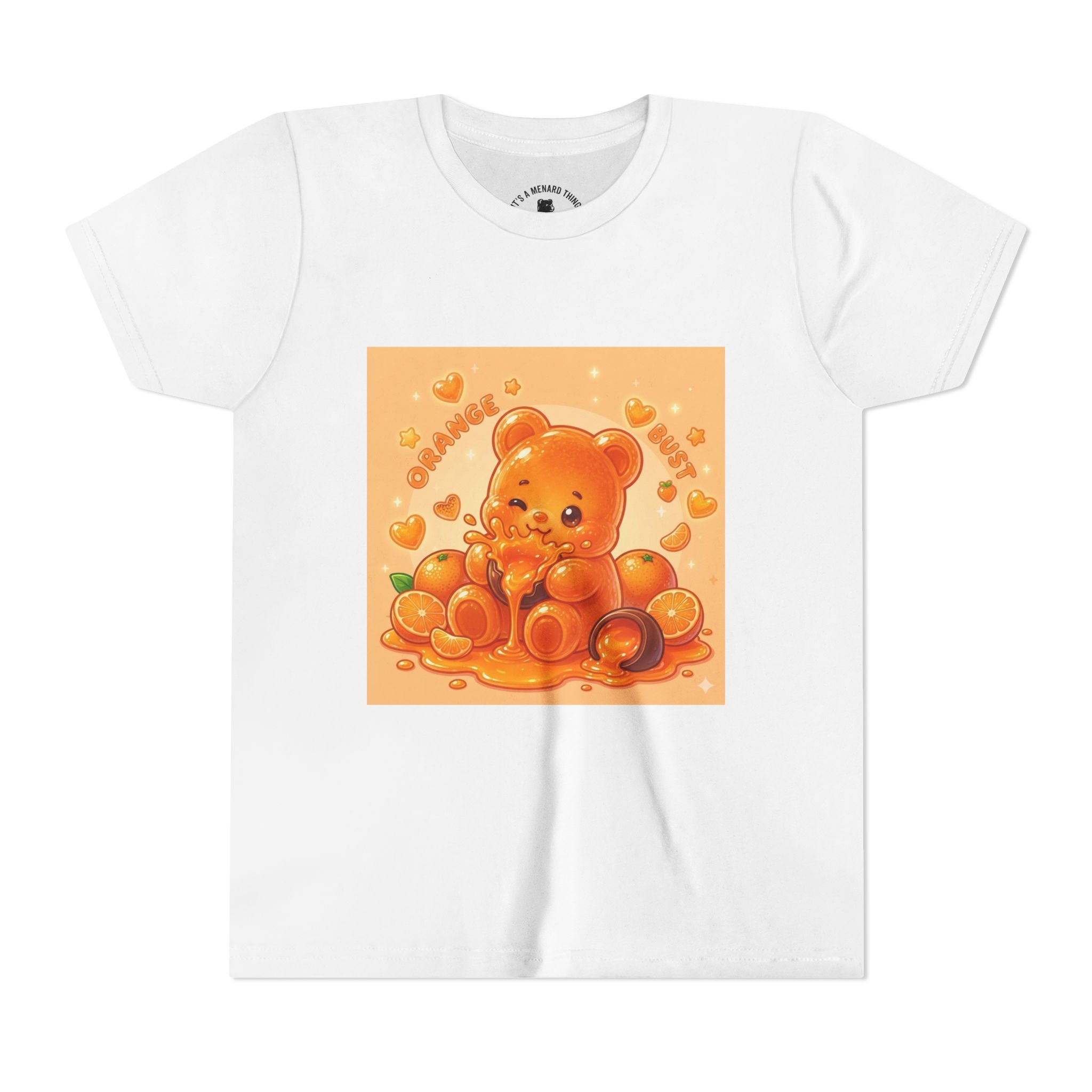 Gooey Orange Gummy Bear Graphic Tee for Kids