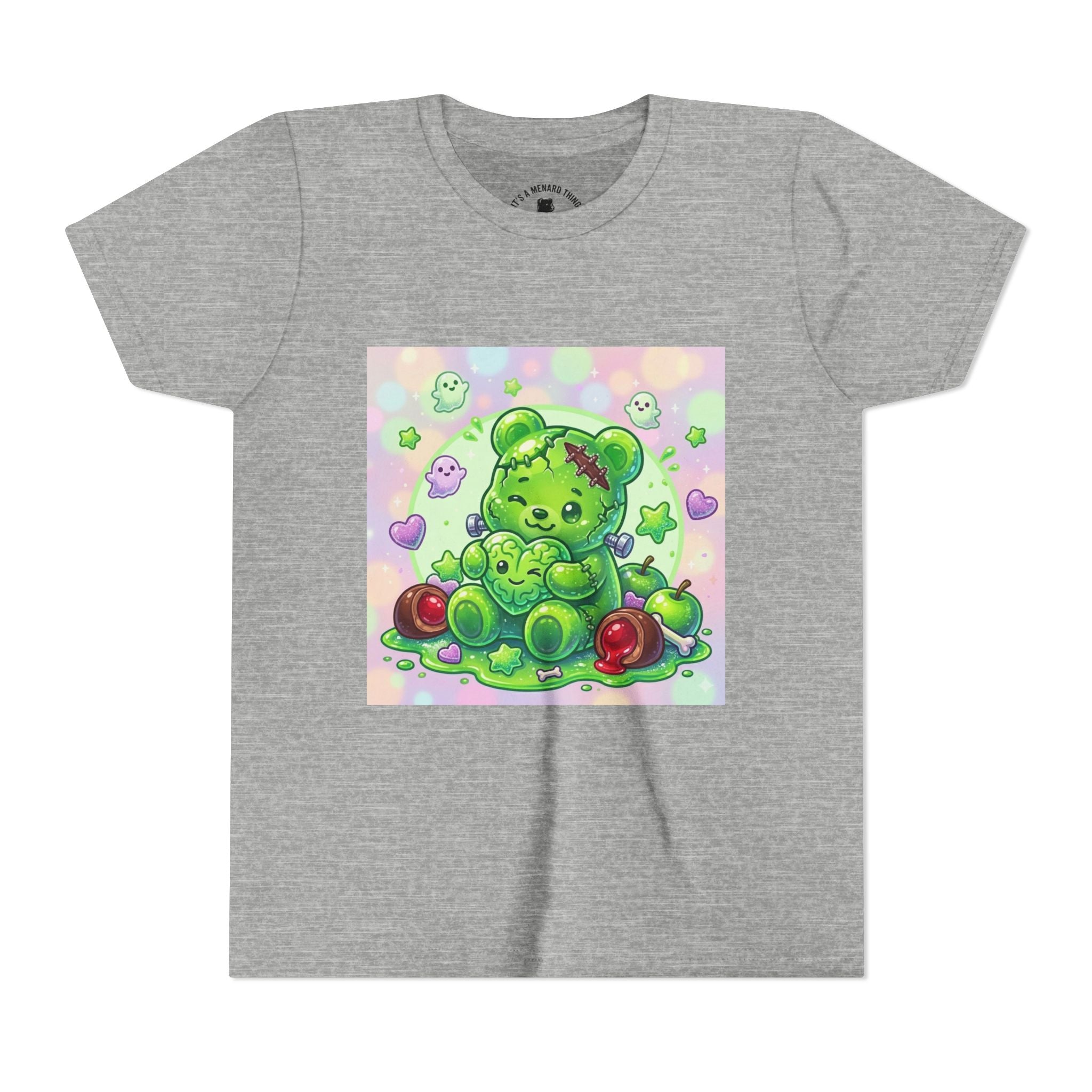 Franken-Gummy-Stein Gooey Bear-Youth Short Sleeve Shirt