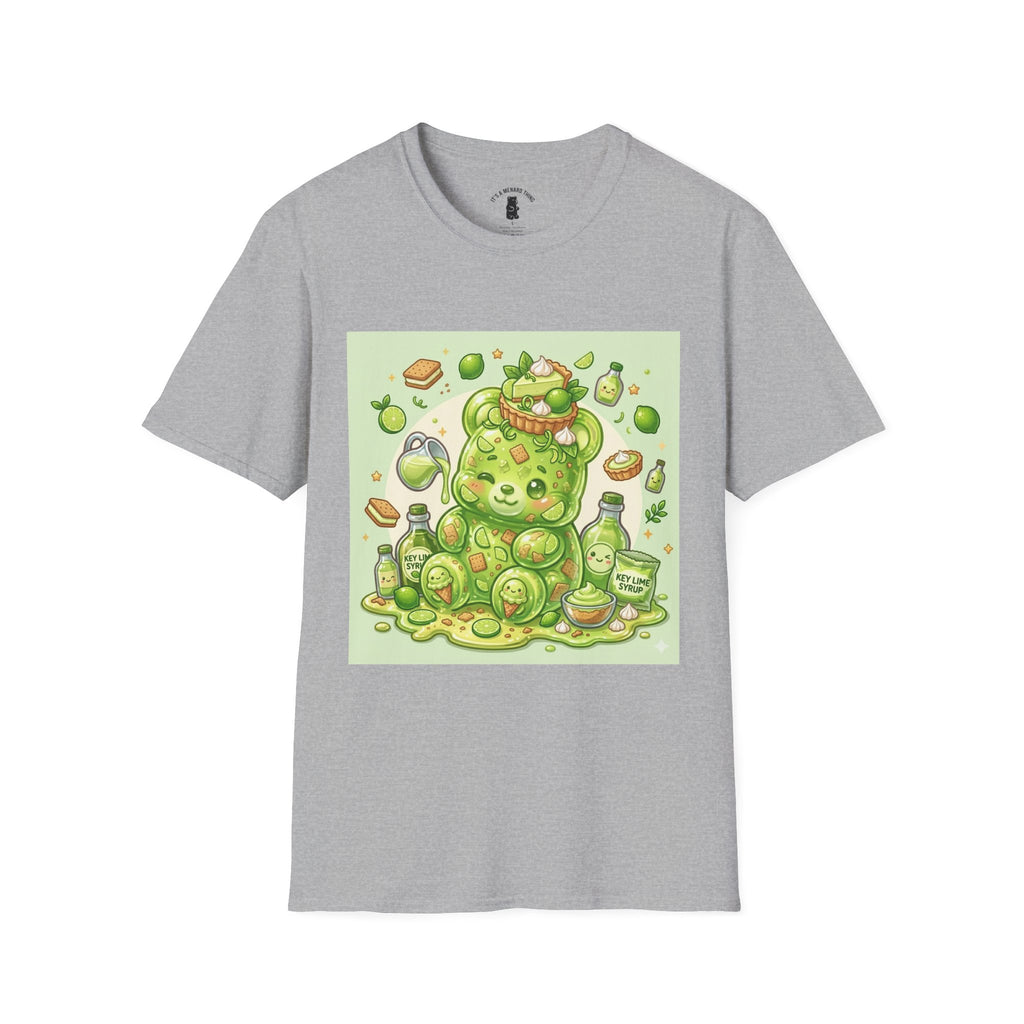 Keylime cream Pie, Exotic Gooey Gummy Bear — Kawaii Illustration T-Shirt