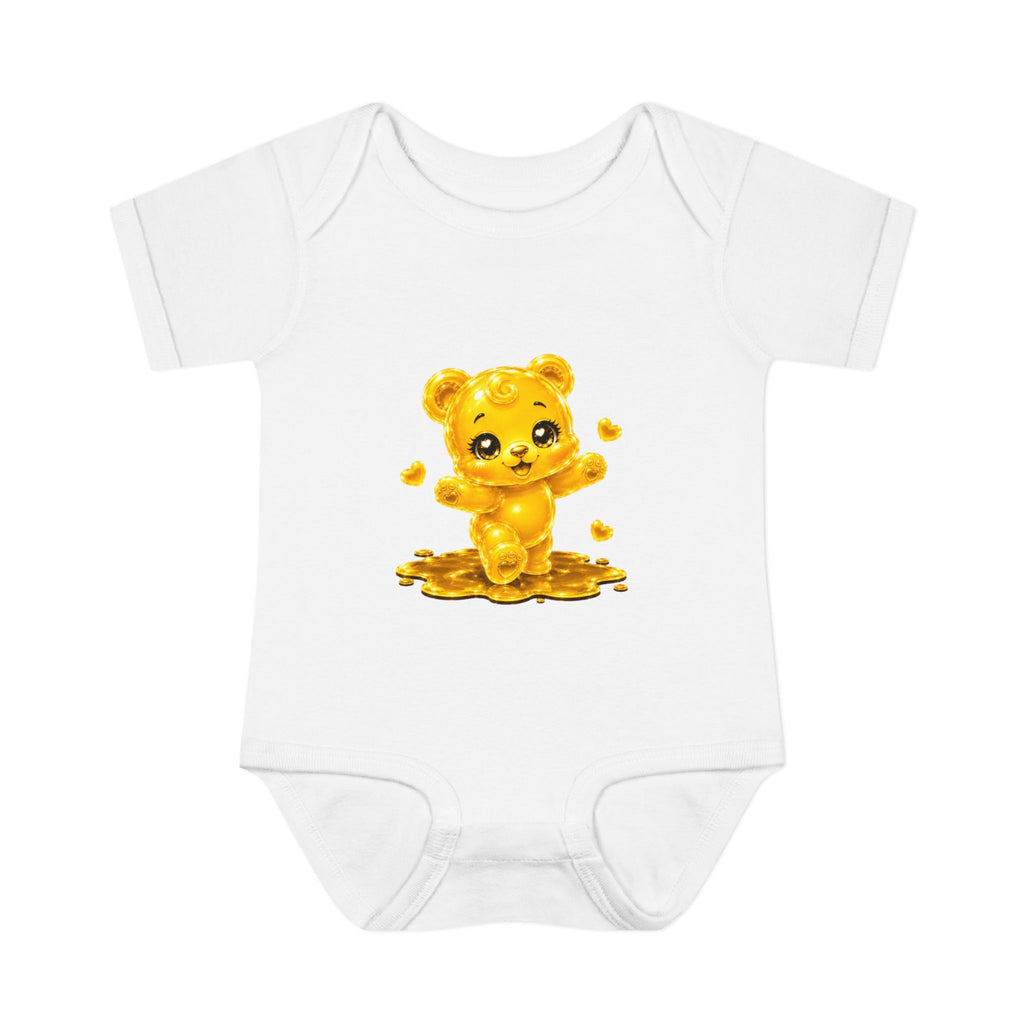 Baby Golden Oozy Gummy Bears First Steps, Cutie Addition- Graphic Onesie