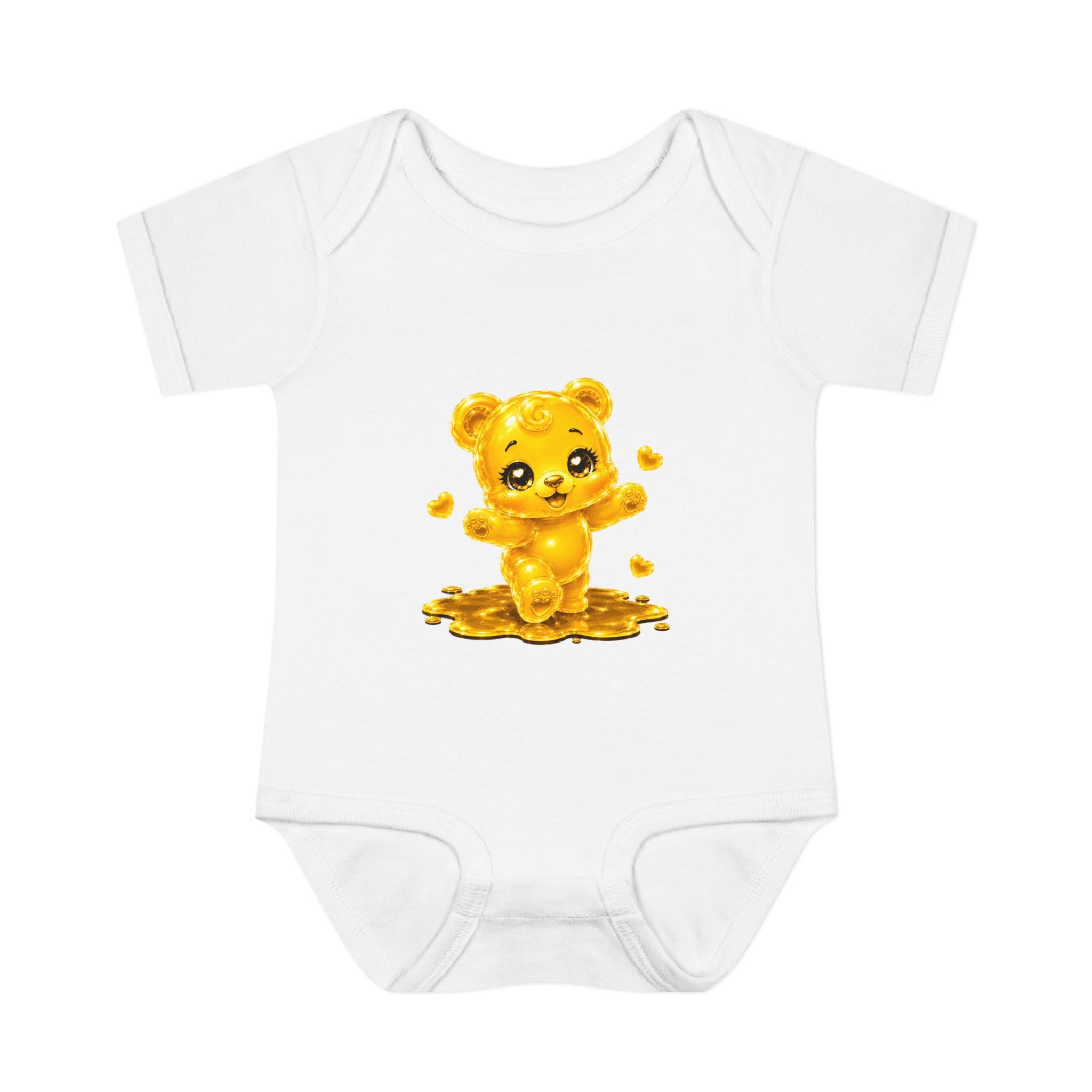 Baby Golden Oozy Gummy Bears First Steps, Cutie Addition- Graphic Onesie