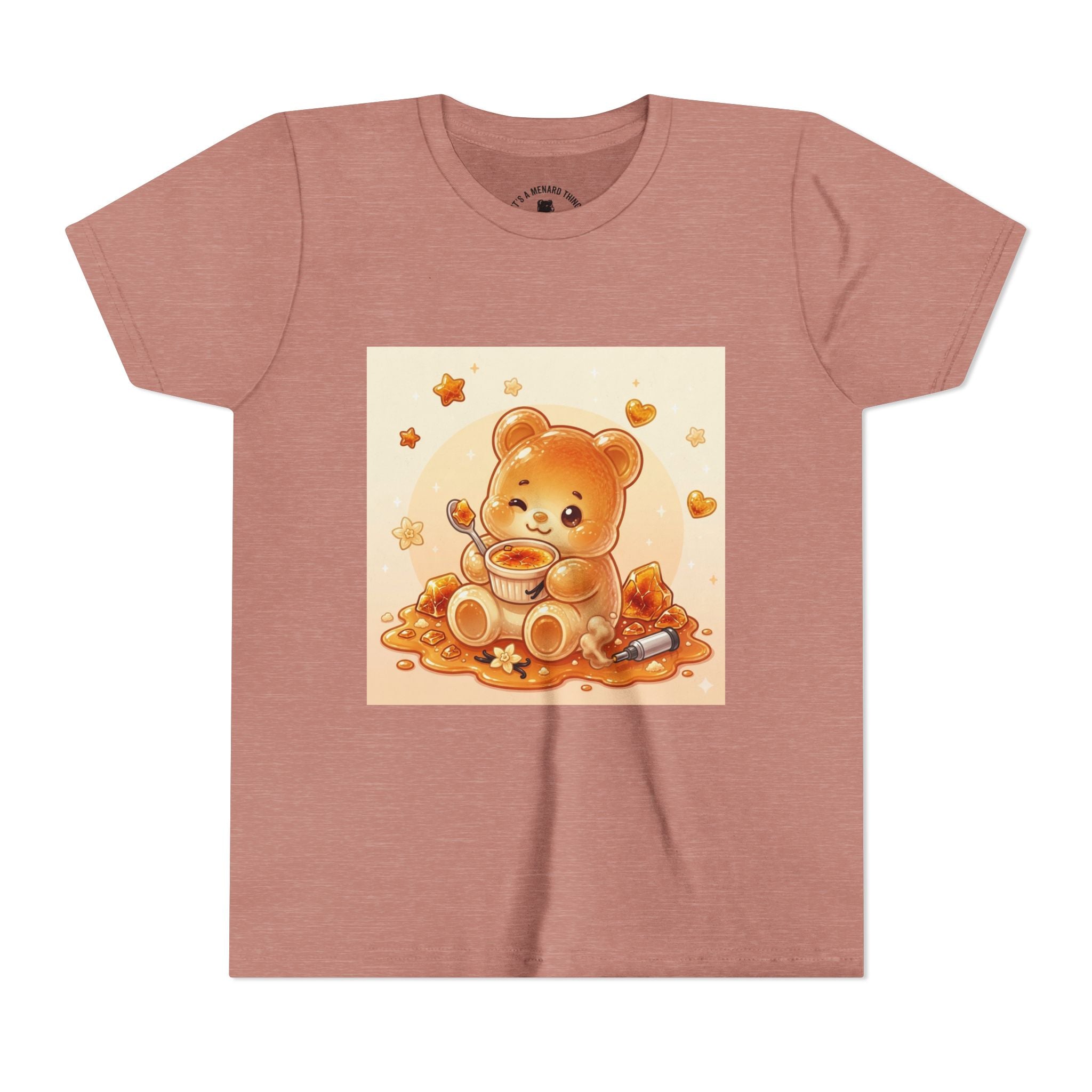 Cream Brulé Crunch Gooey Gummy Bear Graphic Youth Shirt