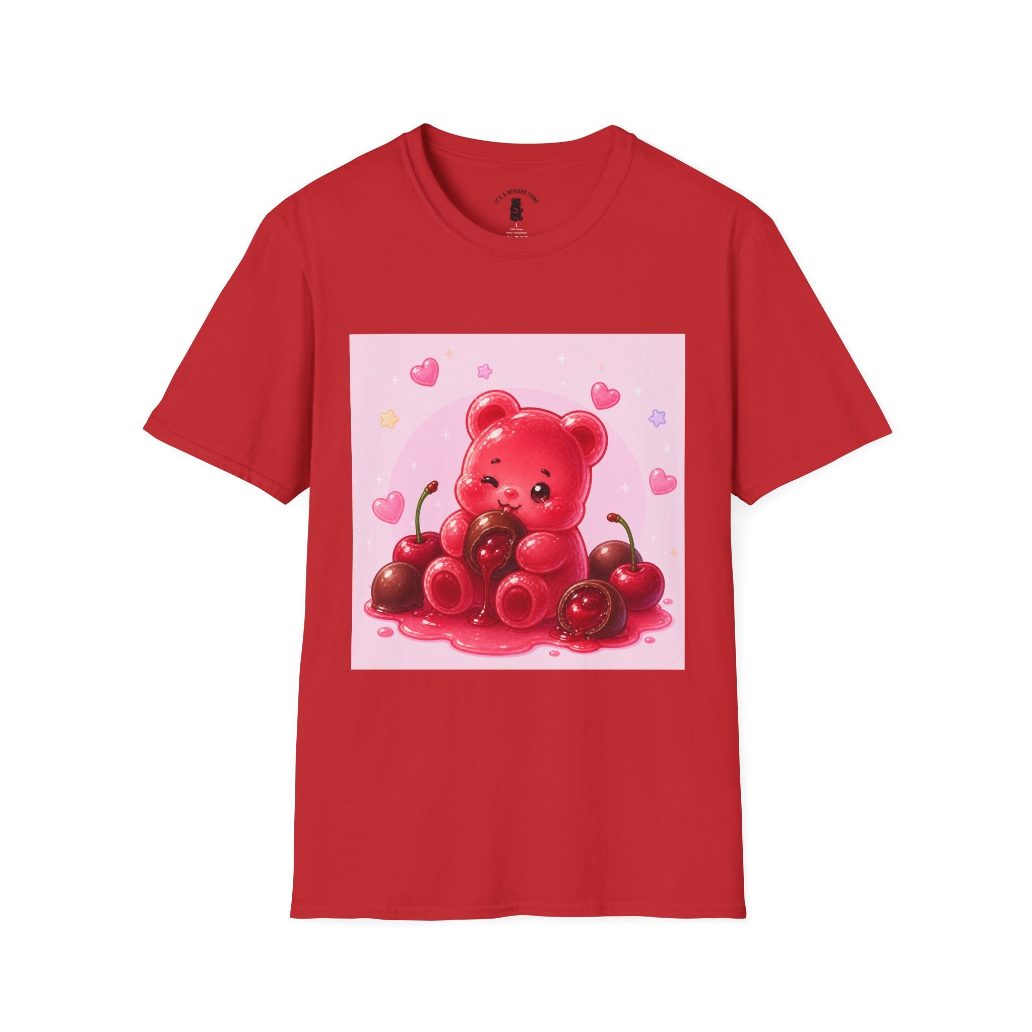 Chocolate Cherry Gooey Gummy Bear T-Shirt — Kawaii Graphic Tee