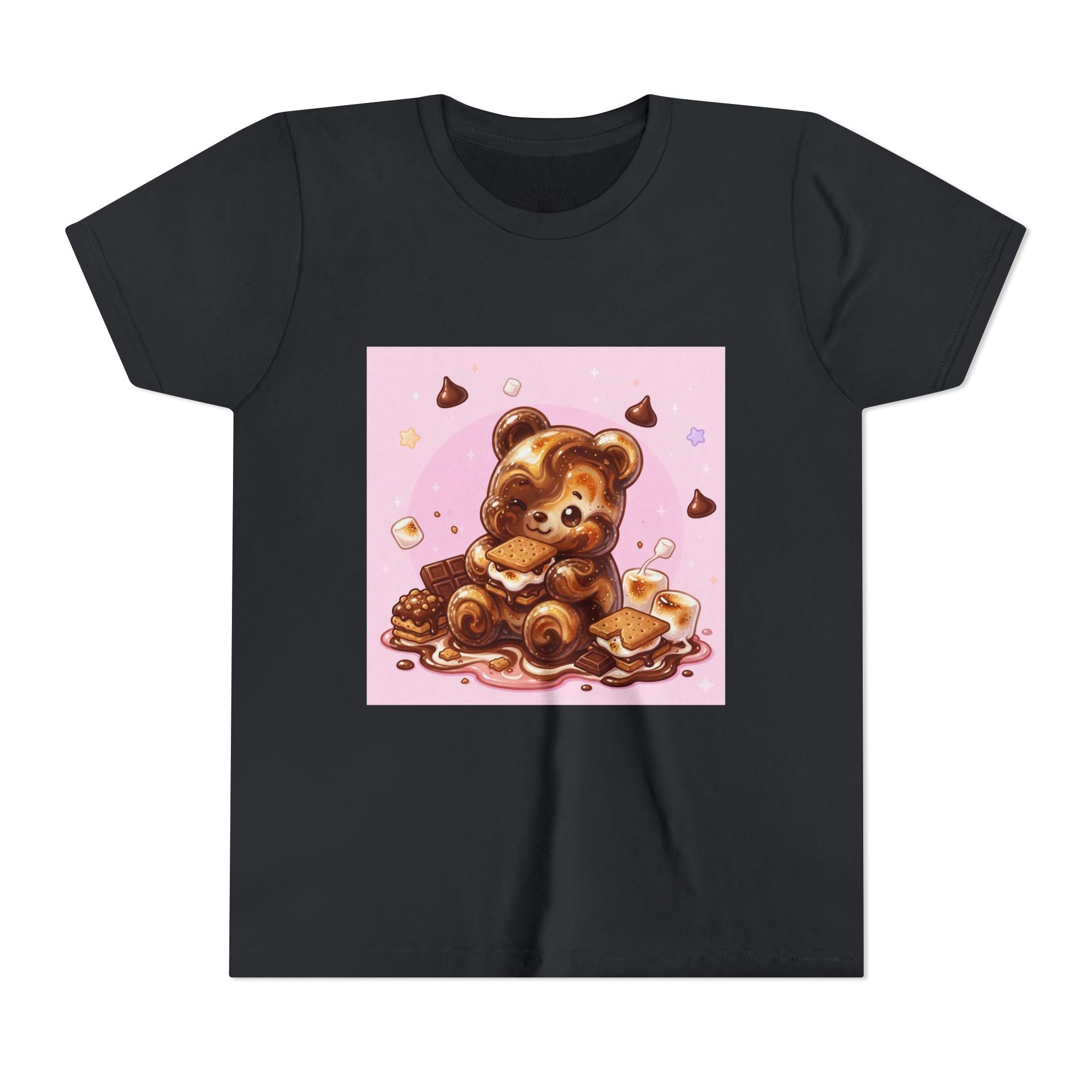 Chocolate, Marshmello S'more Gooey Fudge Gummy Bear Dessert Graphic Tee