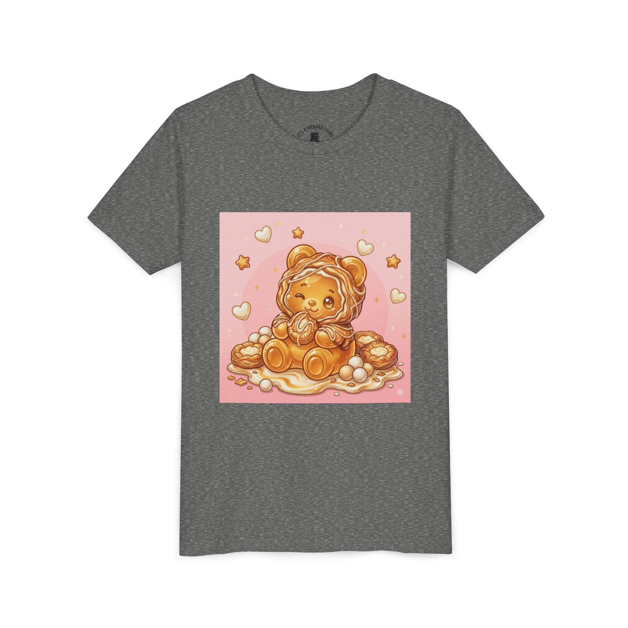 Cheese Danish Gooey Gummy Bear in Puff PJs Graphic Tee
