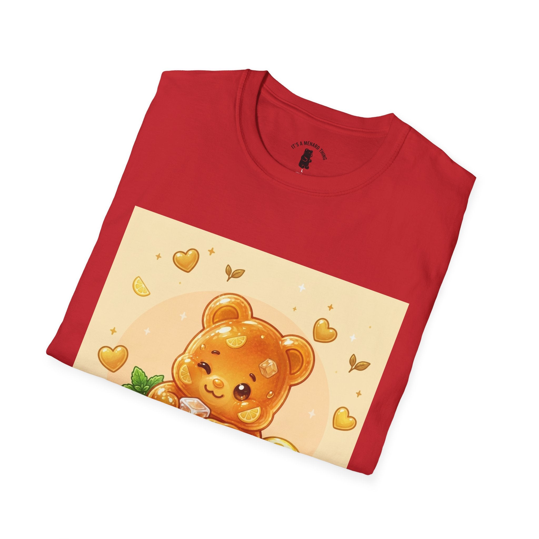 Honey Iced Tea on a Hot Day, Gooey Gummy Bear Tee — Cute Graphic T-Shirt