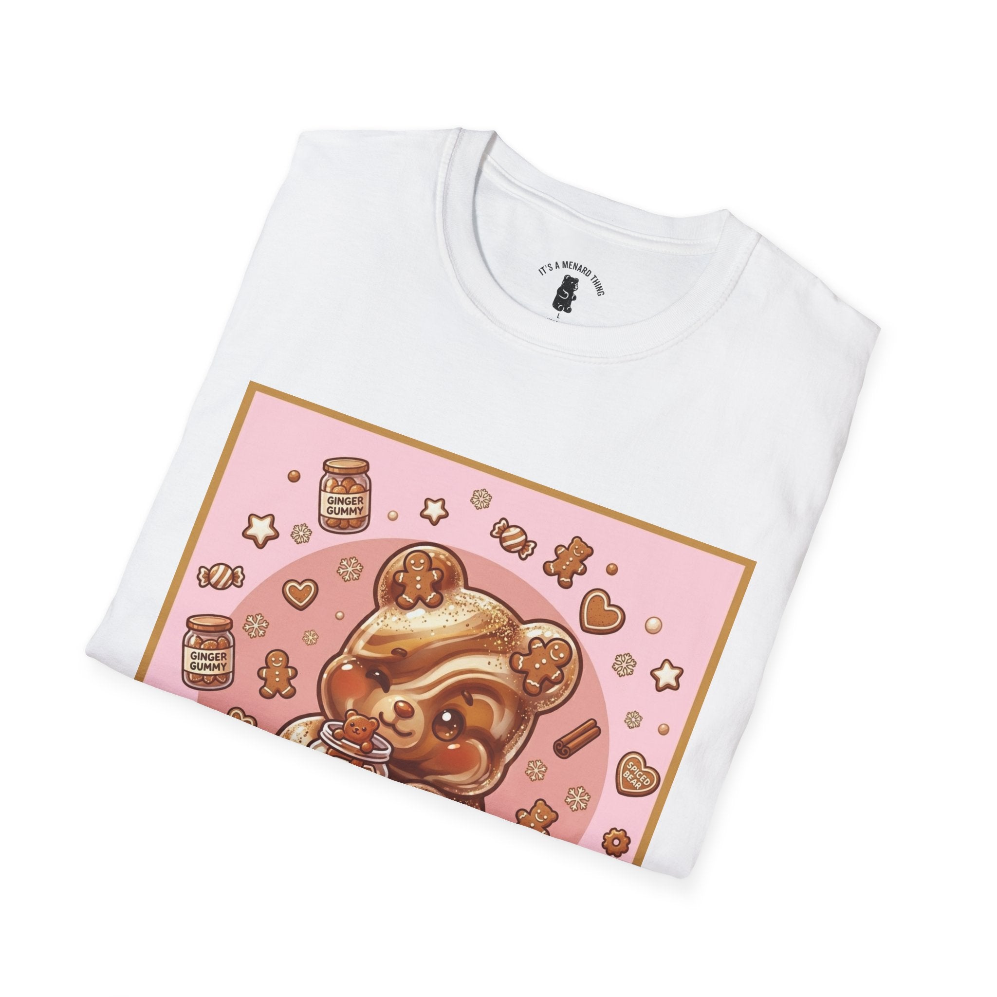 Kawaii Gingerbread Gooey Gummy Bear- Graphic T-Shirt