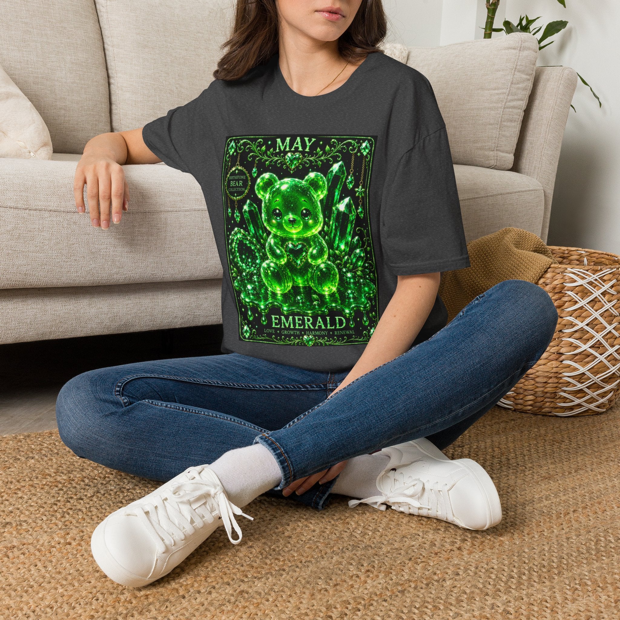 May, Emerald Birthstone Oozy Bear Gummy Special Addition- Graphic Shirt