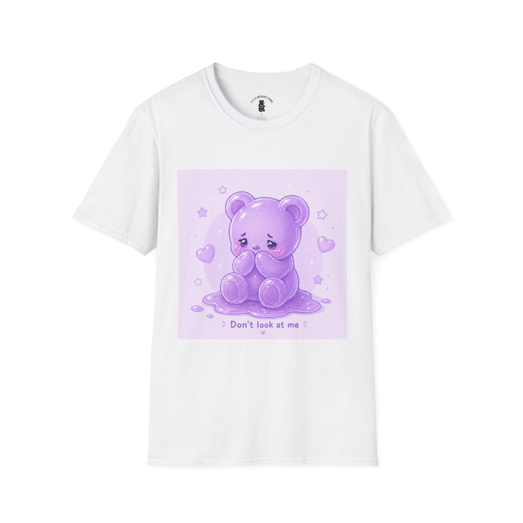 "Don't Look at Me" Shy gooey Gummy bear Kawaii T-Shirt