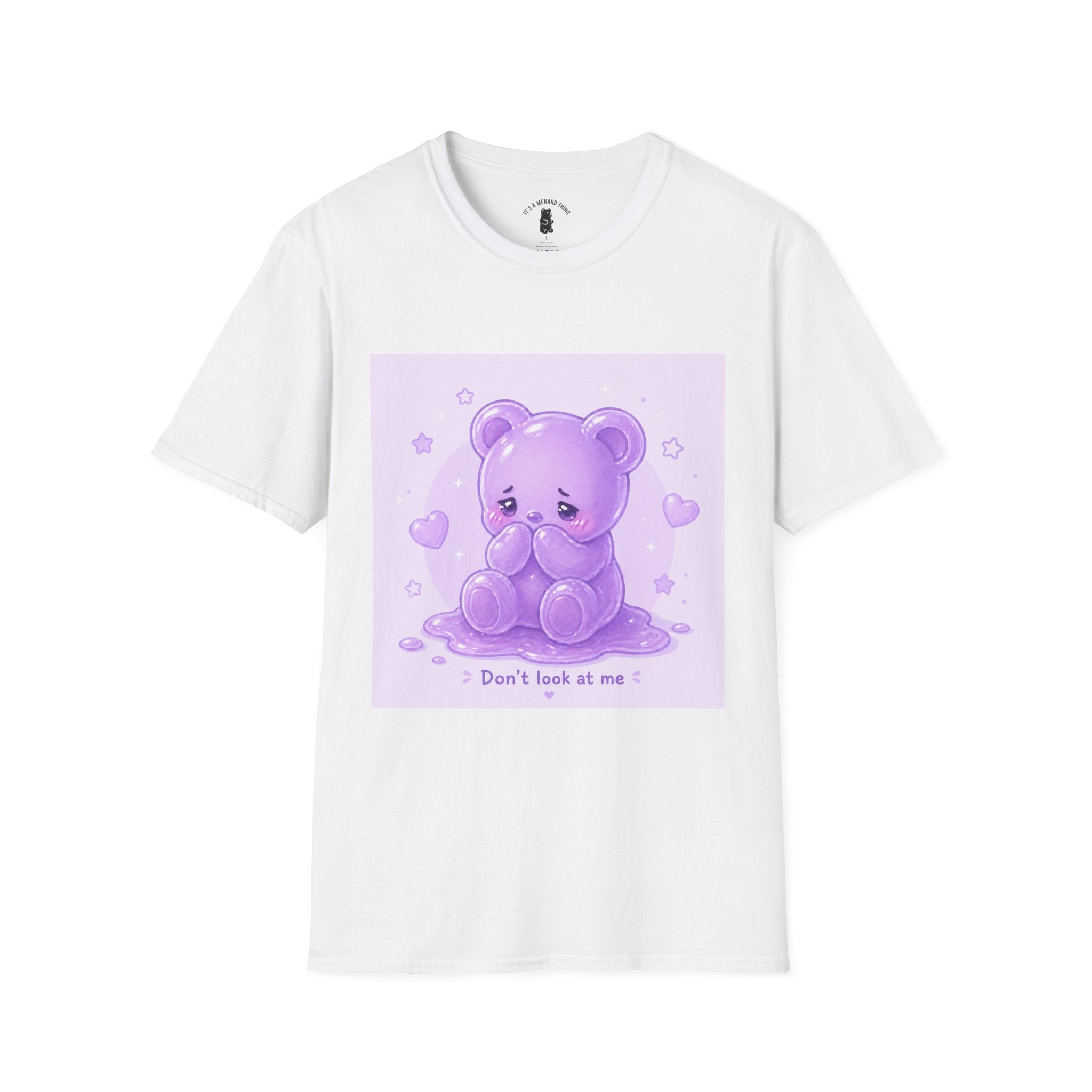 "Don't Look at Me" Shy gooey Gummy bear Kawaii T-Shirt