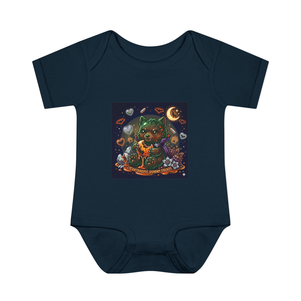 Baby Bodysuit — Cute Halloween Werewolf Gooey Bear