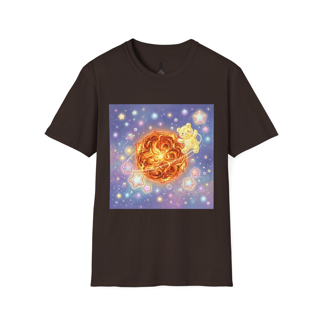 Burning Bright Sun, Yellow Crystal Gooey Gummy — Kawaii Graphic T-Shirt