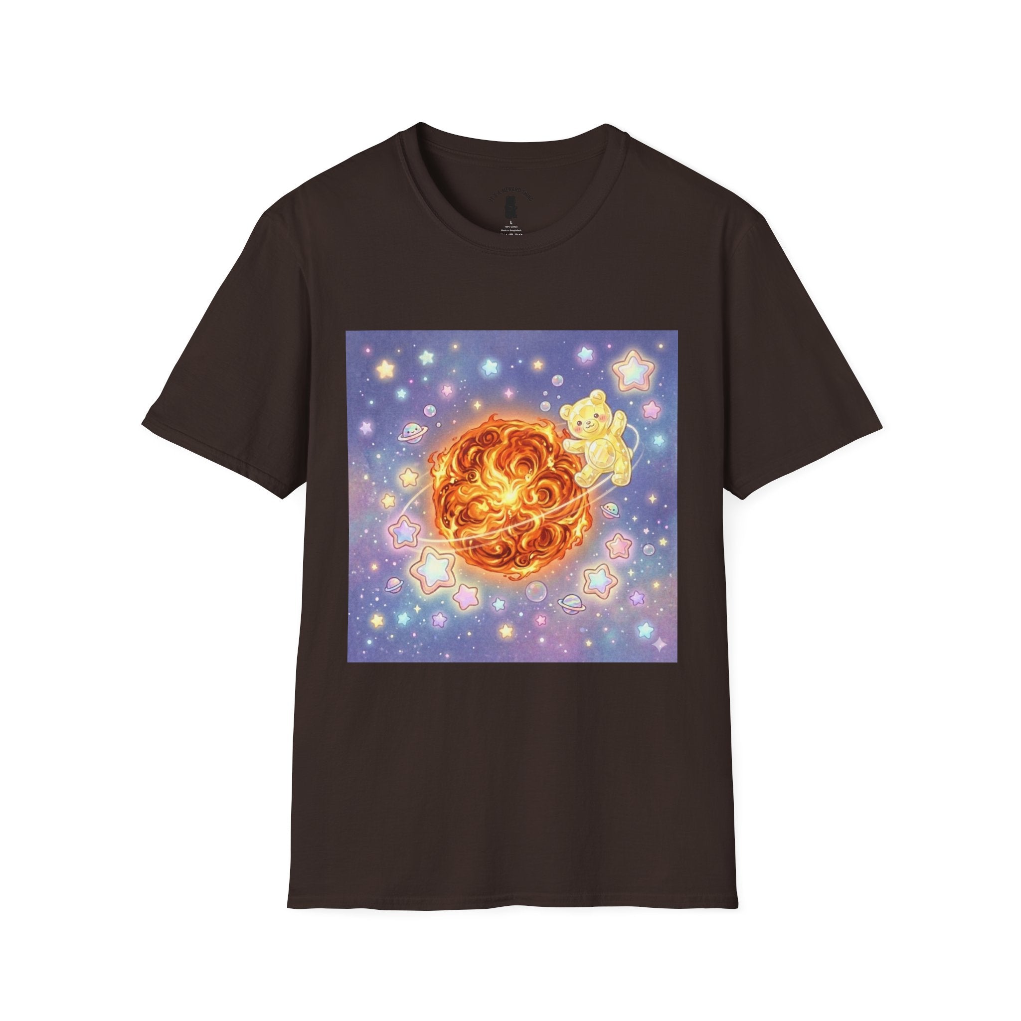 Burning Bright Sun, Yellow Crystal Gooey Gummy — Kawaii Graphic T-Shirt