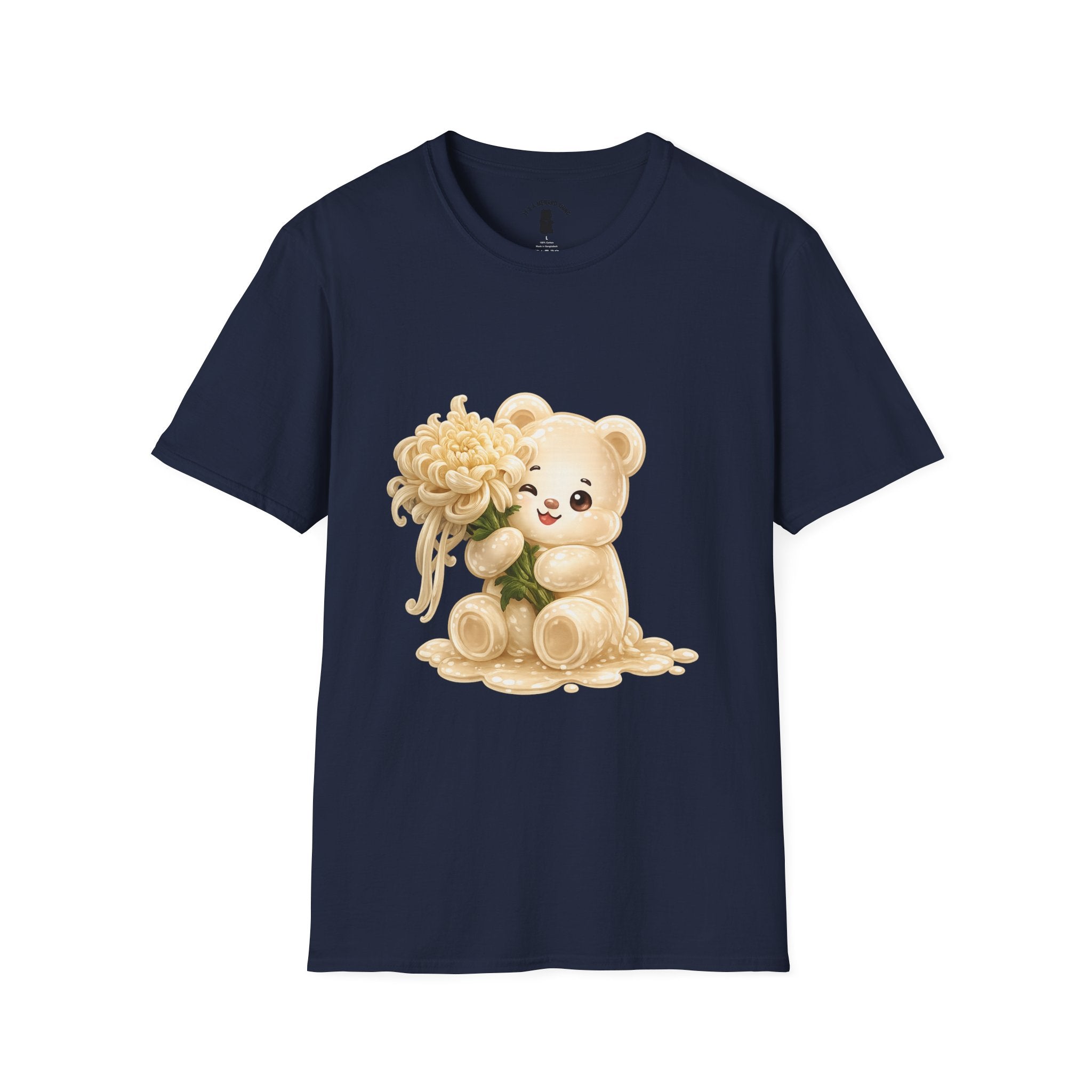 Chrysanthemum Special, Cream Oozy Bear Friend Special Flower Additon- Graphic Shirt