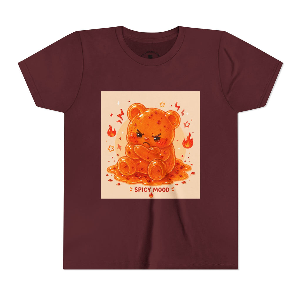 Spicy Mood Tangy Orange Gooey Gummy Bear - Angry Kawaii Bear Graphic
