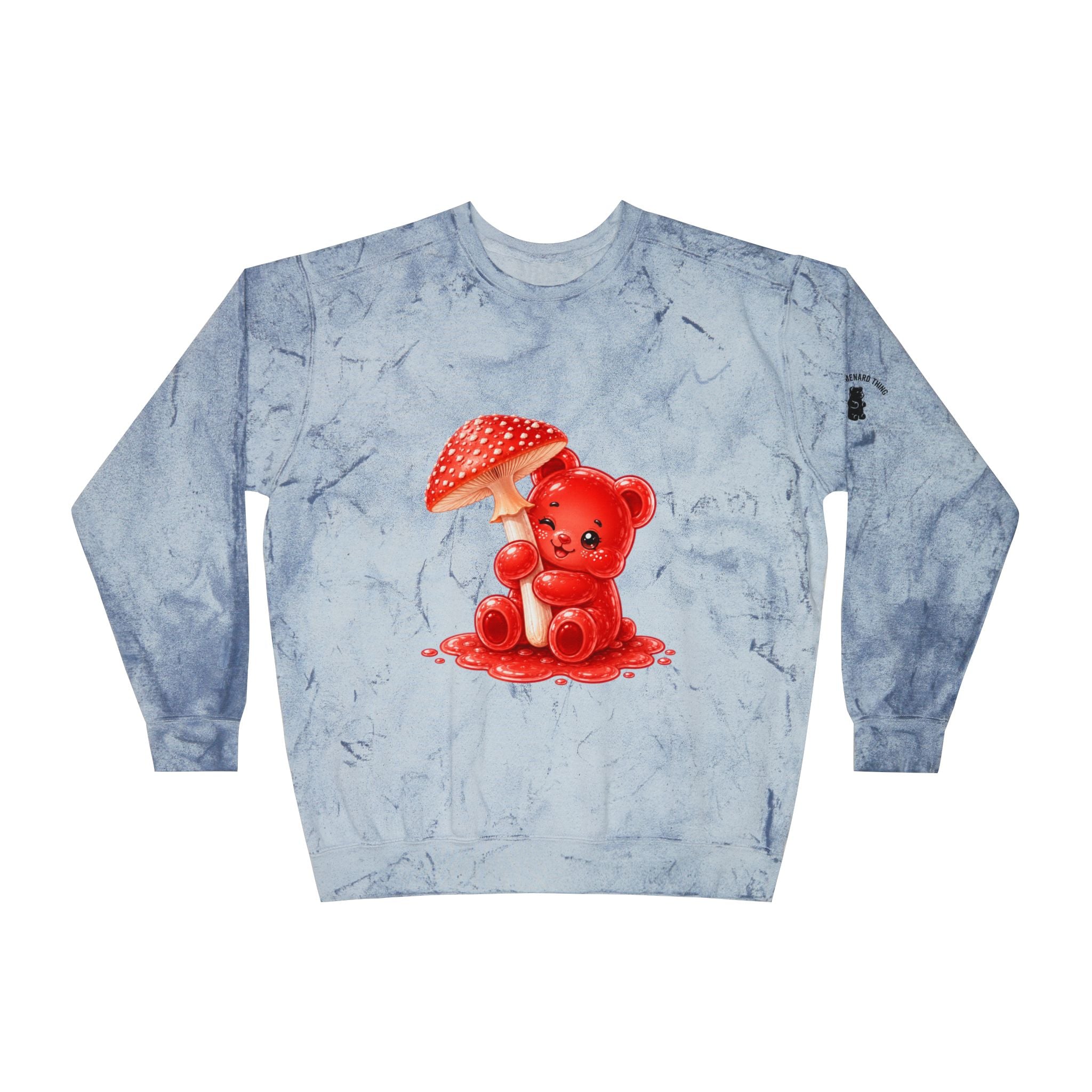 Speckled Special Red Mushroom, Gooey Gummy bear — Kawaii Graphic Sweatshirt