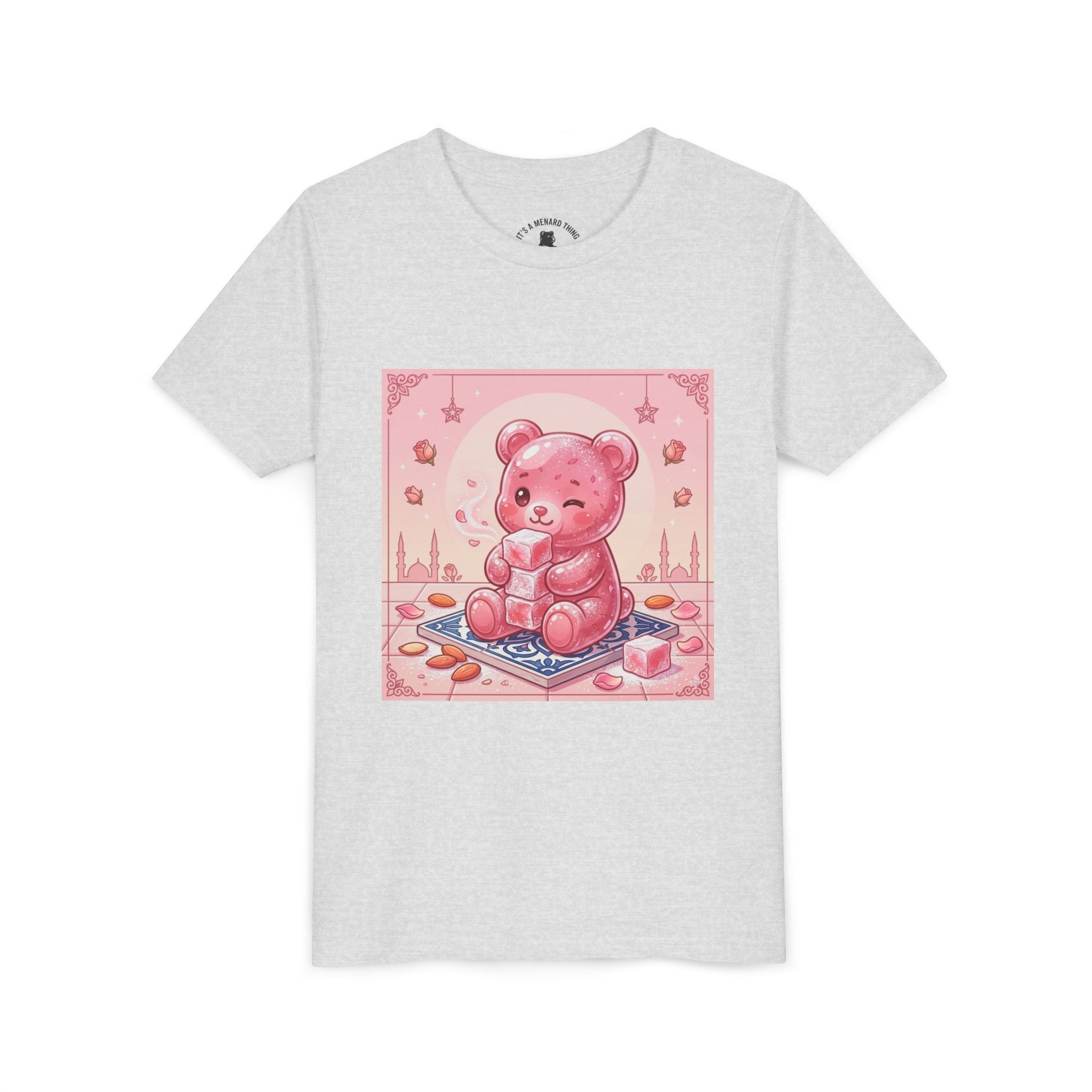 Turkish Delight Rose Water Gooey Gummy Bear- Illustration Youth T-Shirt