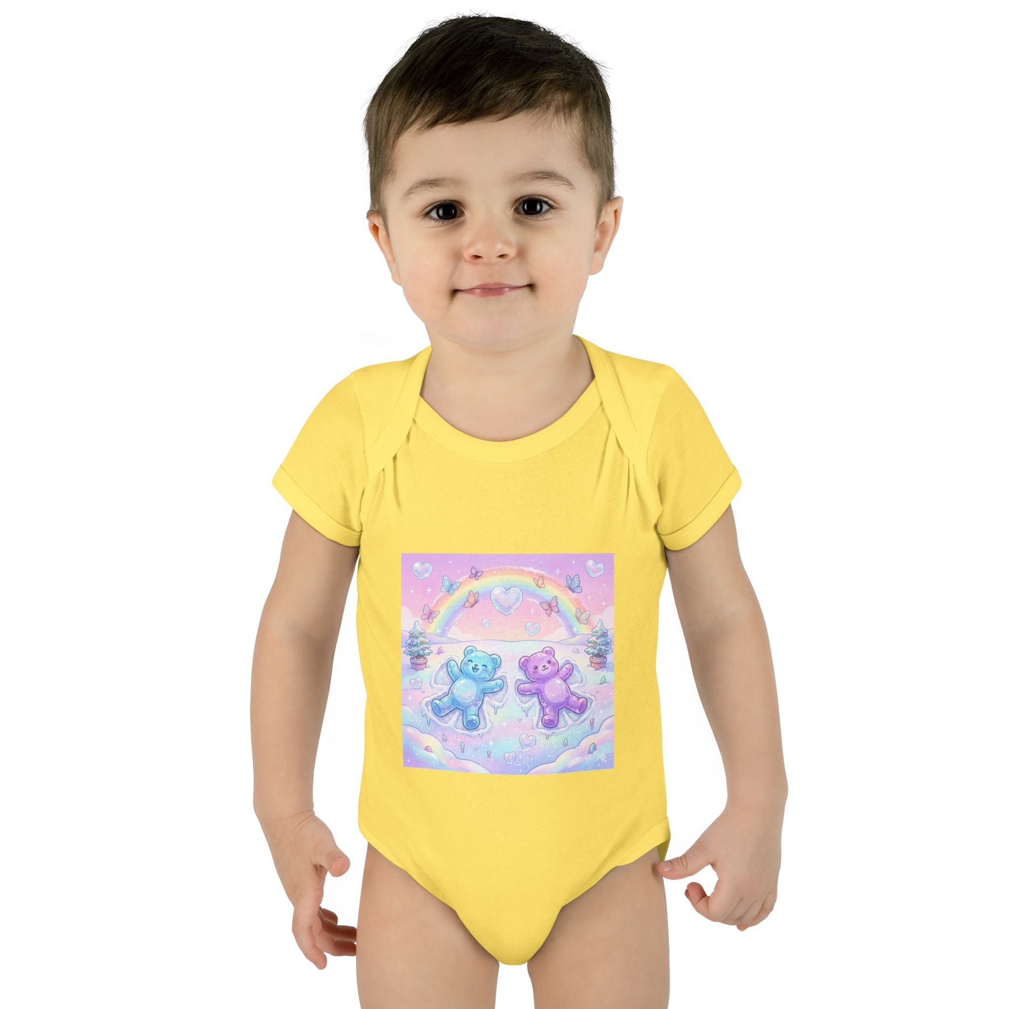 Twin Snow Angel Gooey Gummy Bears Infant Bodysuit — Cute Baby Onesie