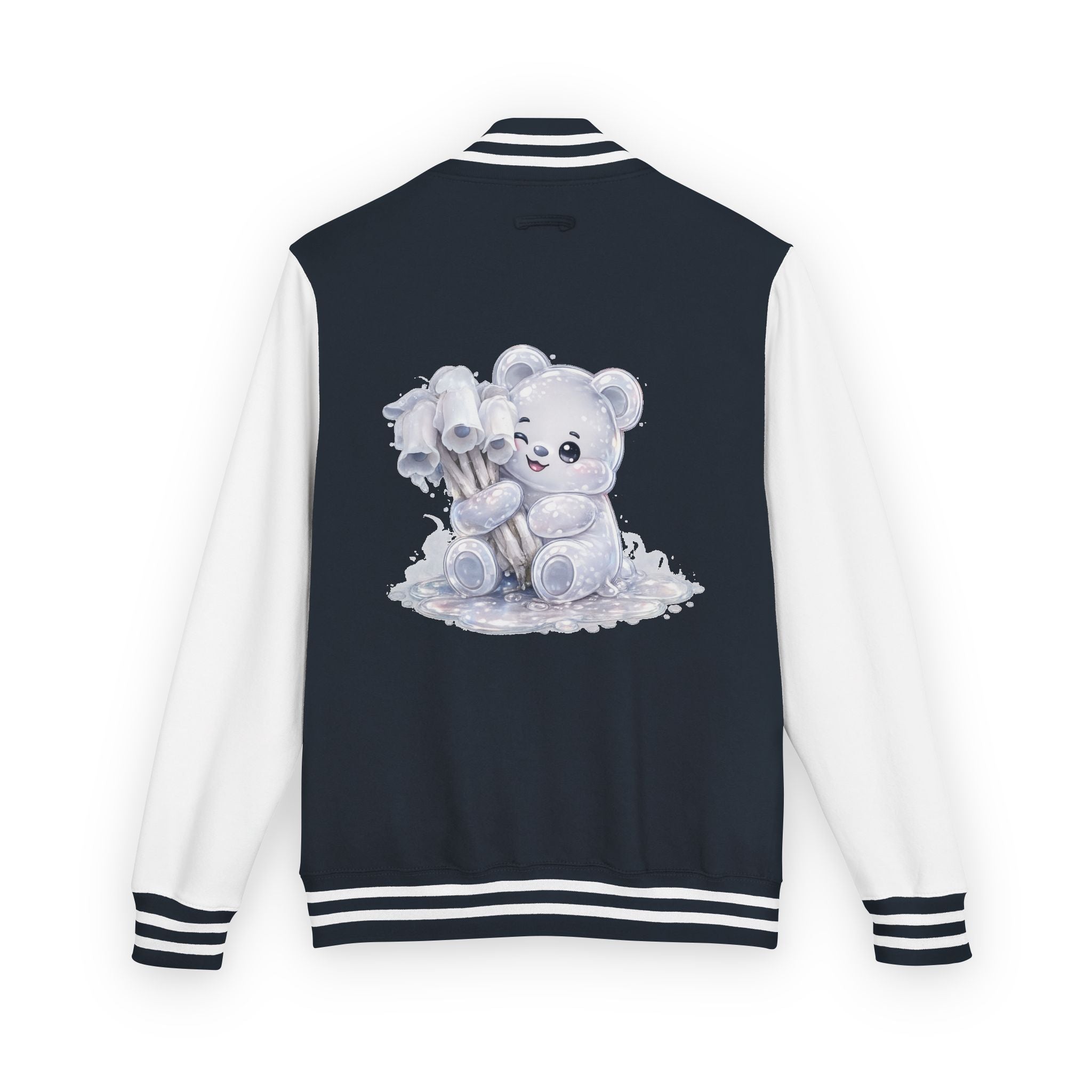 White Ghost Pipe Custer, Oozy Bears Mushroom Special- Letterman Graphic Jacket
