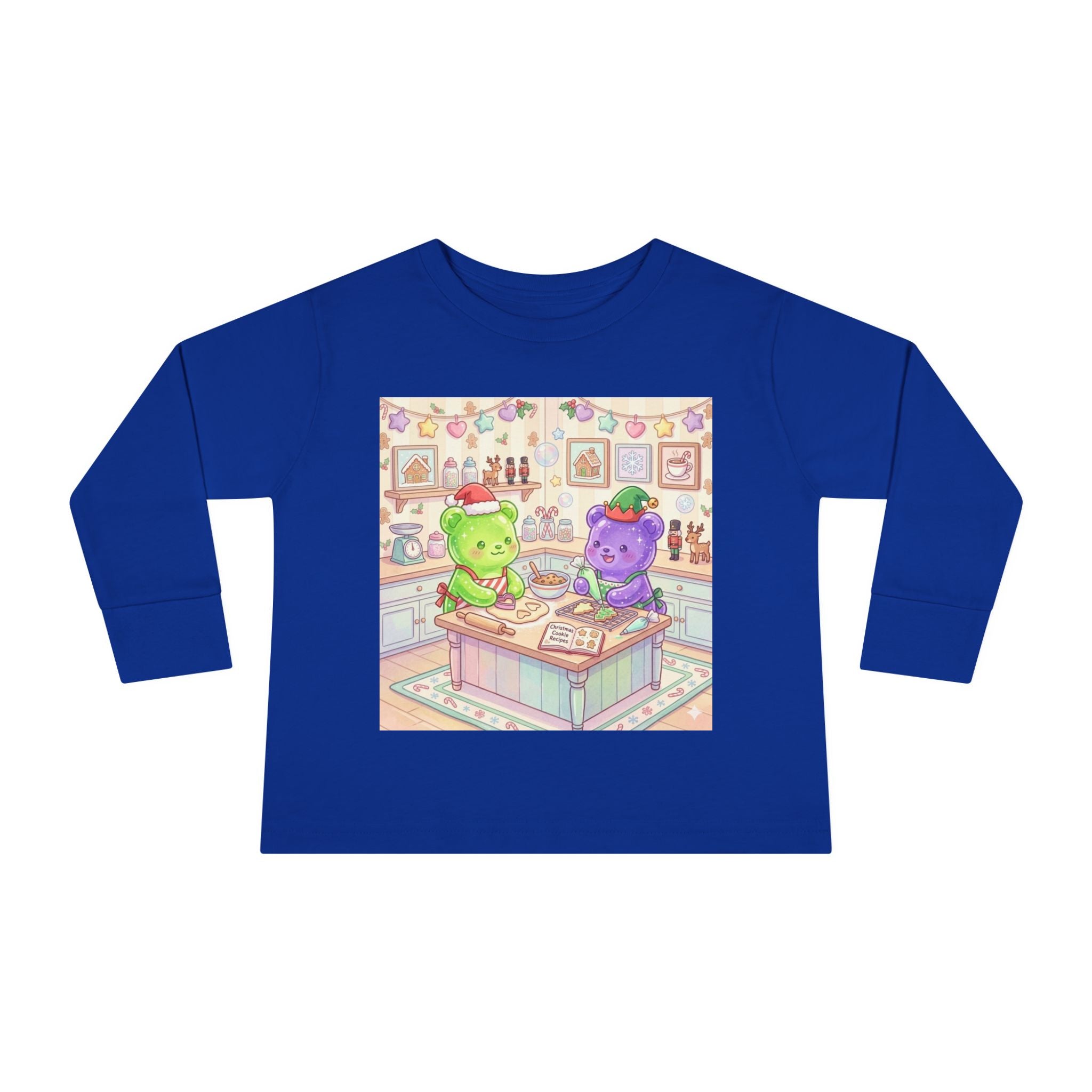 Little Holiday Bakers, Oozy Bear Gummy Friends- Graphic Long Sleeve Shirt