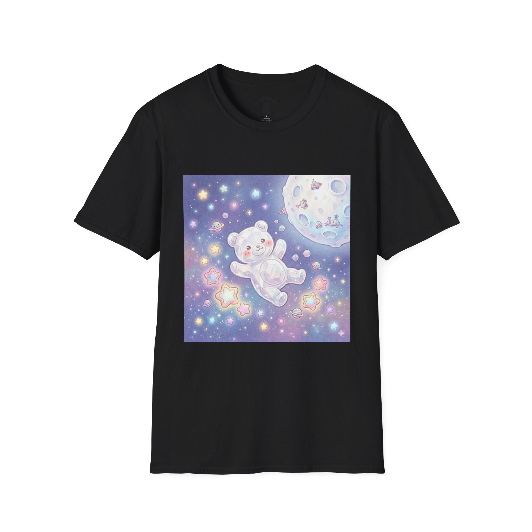 Float Me To The Moon, Crytal White Gooey Gummy Bear — Pastel Graphic T-Shirt