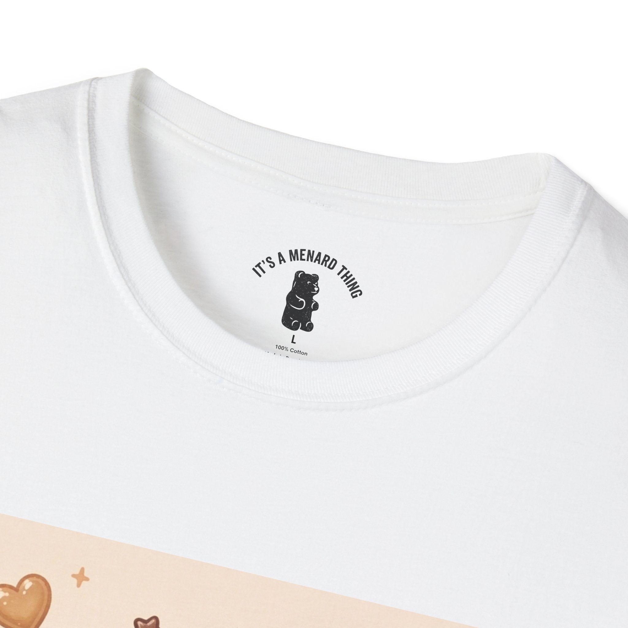 Cute Kawaii Gooey Gummy Milk Chocolate Milk Bear Cartoon Graphic T-Shirt