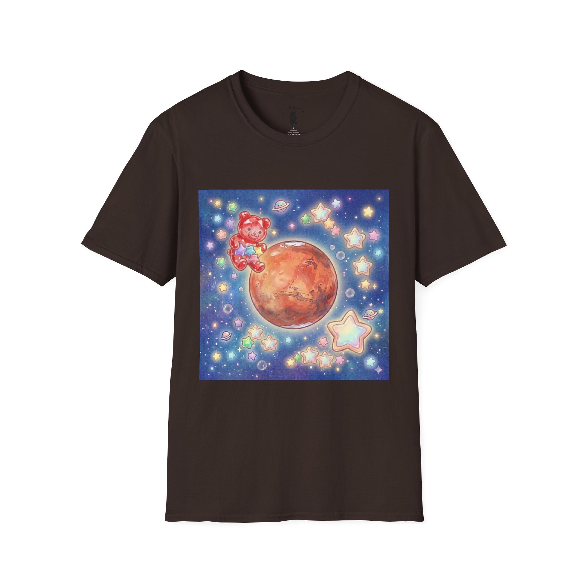 Think of Mars, Red Crystal Gooey Gummy Bear — Space Graphic T-Shirt