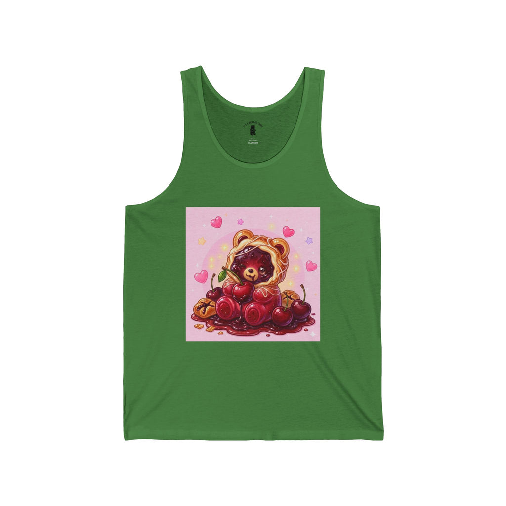 Cherry Danish, Special Puff PJ Pastry Gooey Gummy Bear — Kawaii Graphic Tank Top