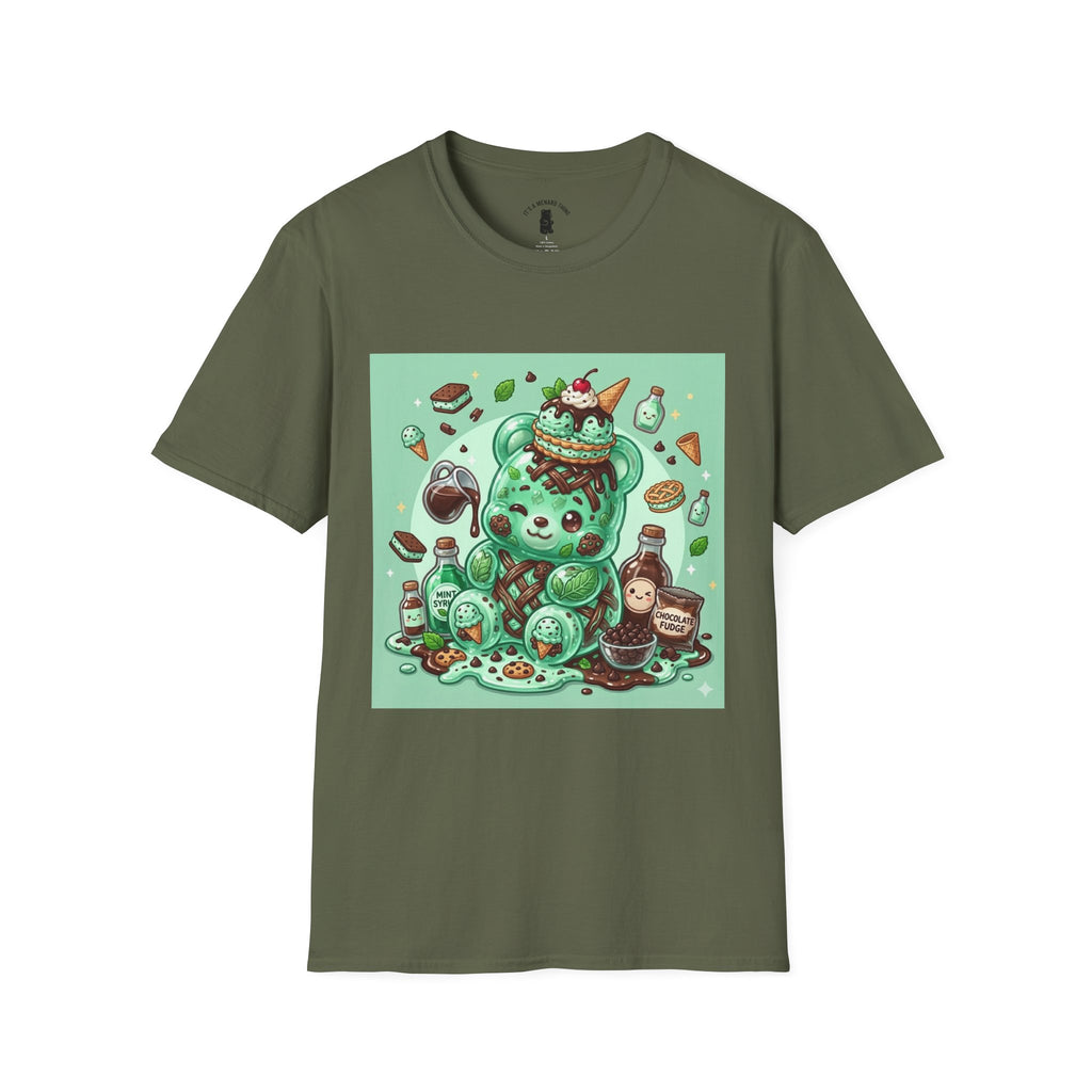 Mint Chip Ice Cream, Exotic Gooey Gummy Bear — Kawaii Graphic Tee