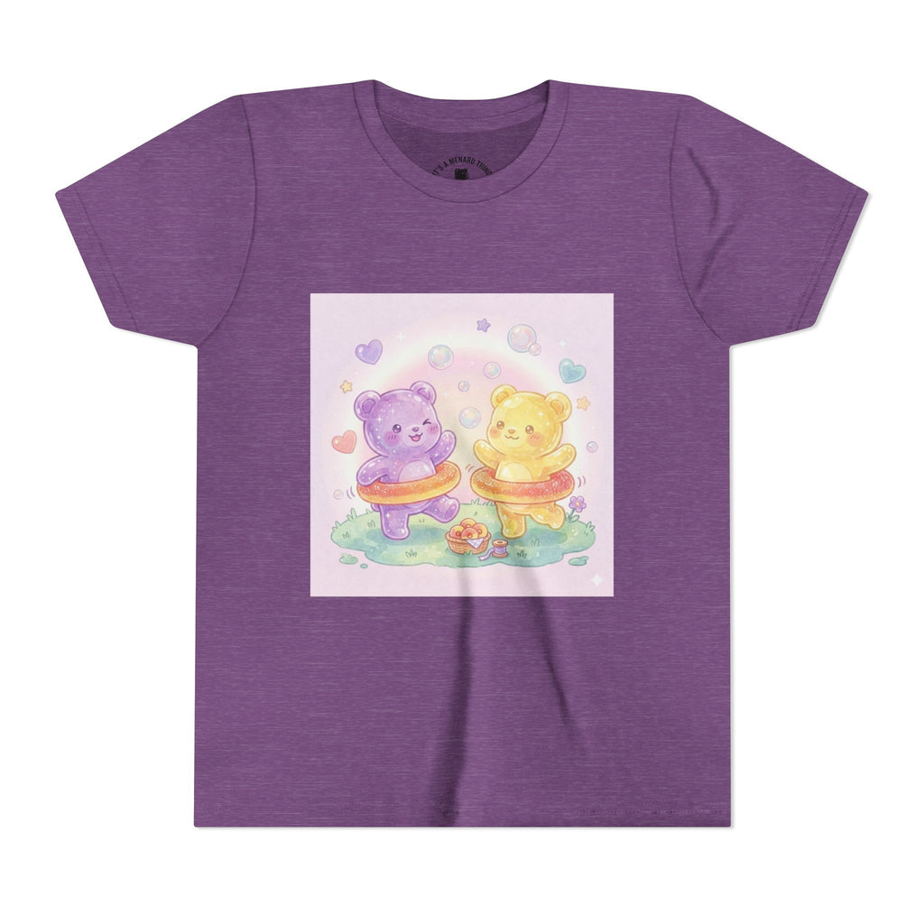 Friendship Peach ring Hula-Hoop Gooey Gummies- Graphic Kids T-Shirt