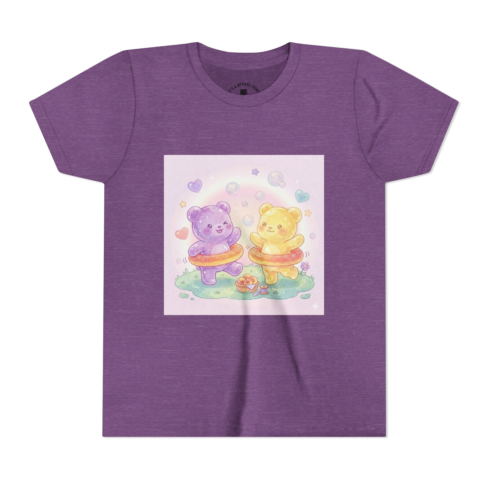 Friendship Peach ring Hula-Hoop Gooey Gummies- Graphic Kids T-Shirt