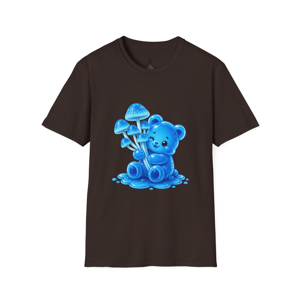 Small Cluster of Blue Mini pipe Mushrooms, Oozy Bear Special- Graphic Shirt