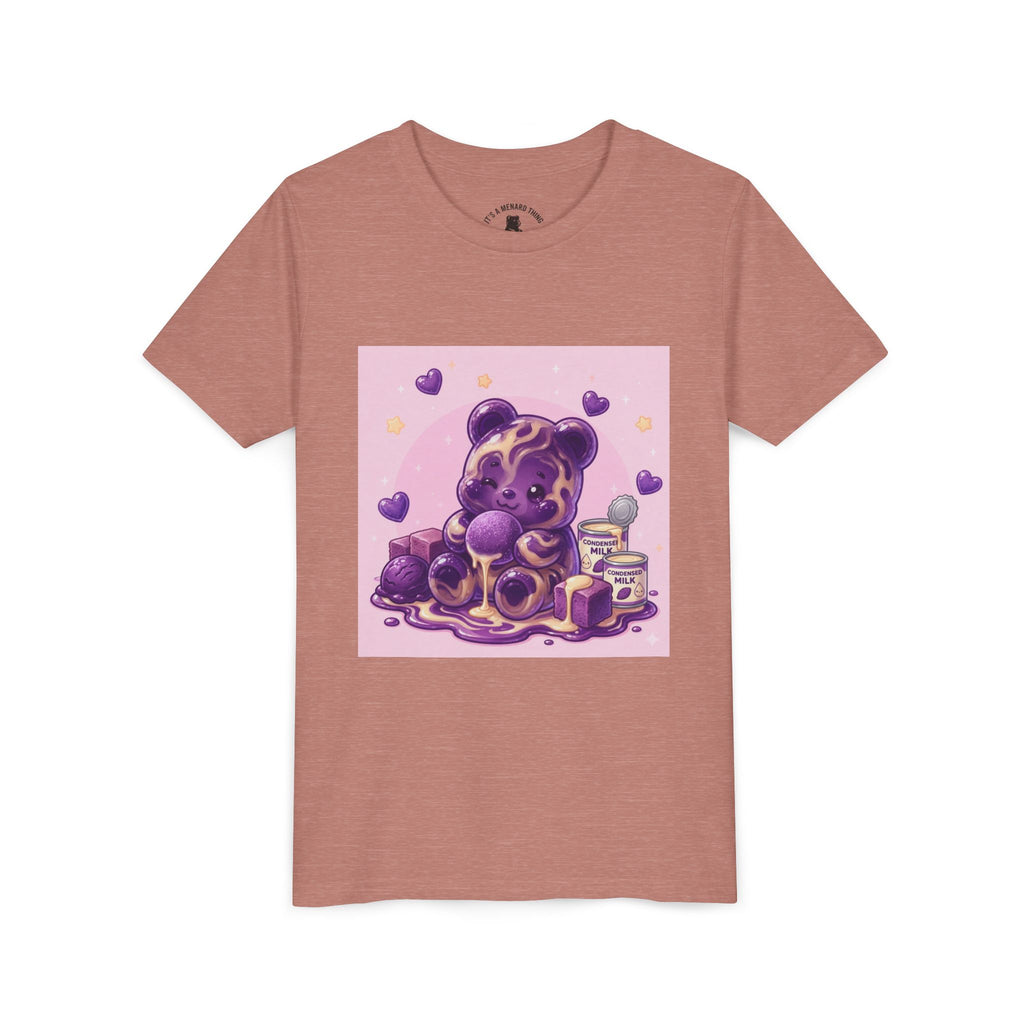 Ube & Condensed Milk Snack roll Gooey Gummy Bear Graphic Youth T-Shirt