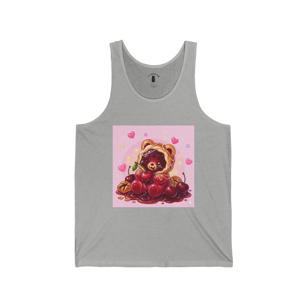 Cherry Danish, Special Puff PJ Pastry Gooey Gummy Bear — Kawaii Graphic Tank Top