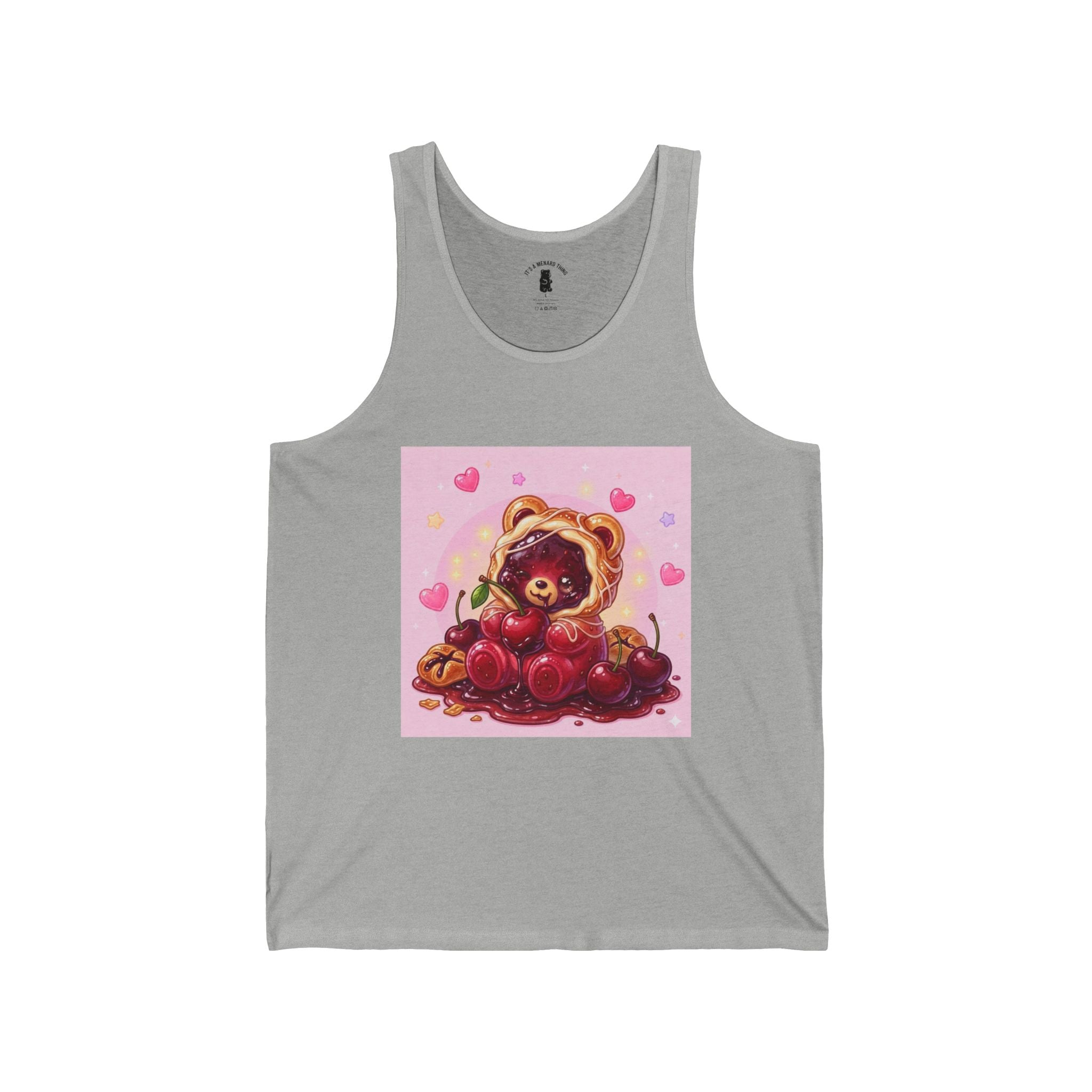 Cherry Danish, Special Puff PJ Pastry Gooey Gummy Bear — Kawaii Graphic Tank Top
