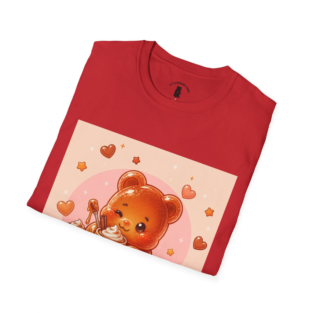 Pumpkin Spice Latte Time, With Pie and Love Gooey Gummy Bear — Kawaii Graphic Tee