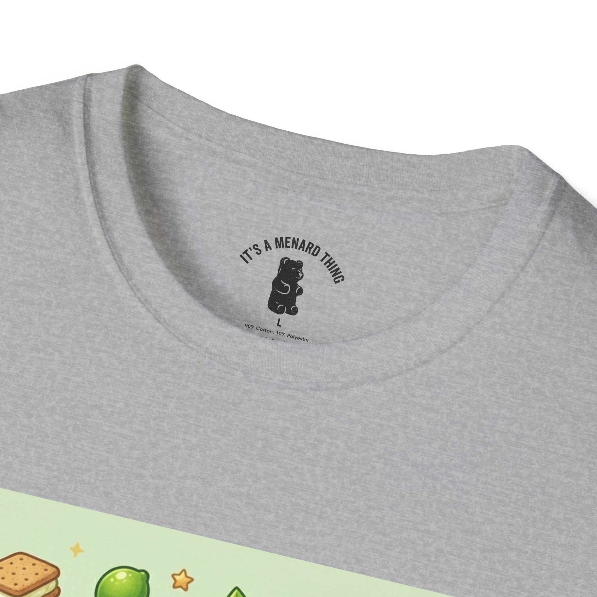 Keylime cream Pie, Exotic Gooey Gummy Bear — Kawaii Illustration T-Shirt
